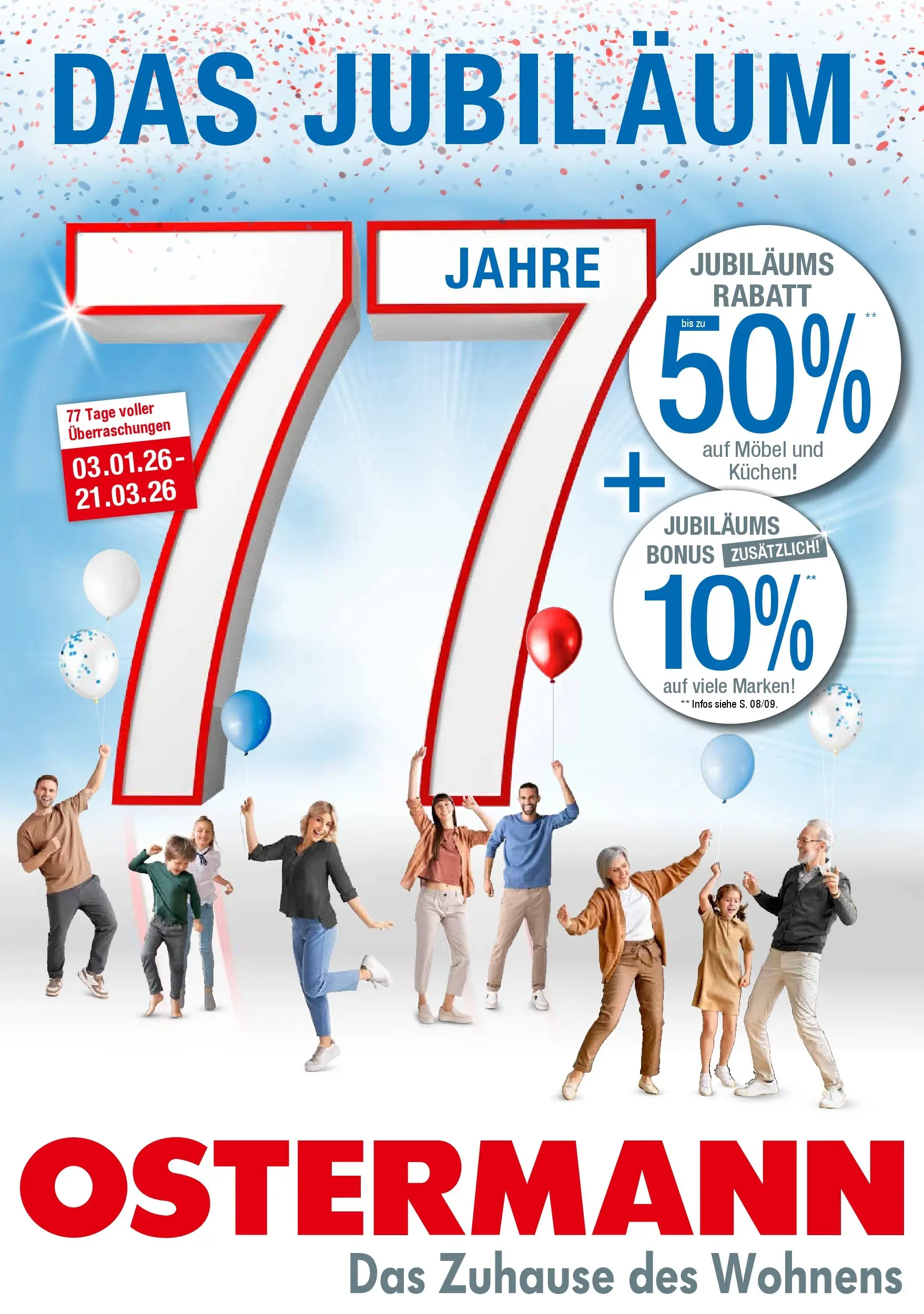 Ostermann - Möbel Ostermann: Neue Möbel wirken Wunder. (ab 02.01.2026) zum Blättern | Seite: 1 | Produkte: Kuchen