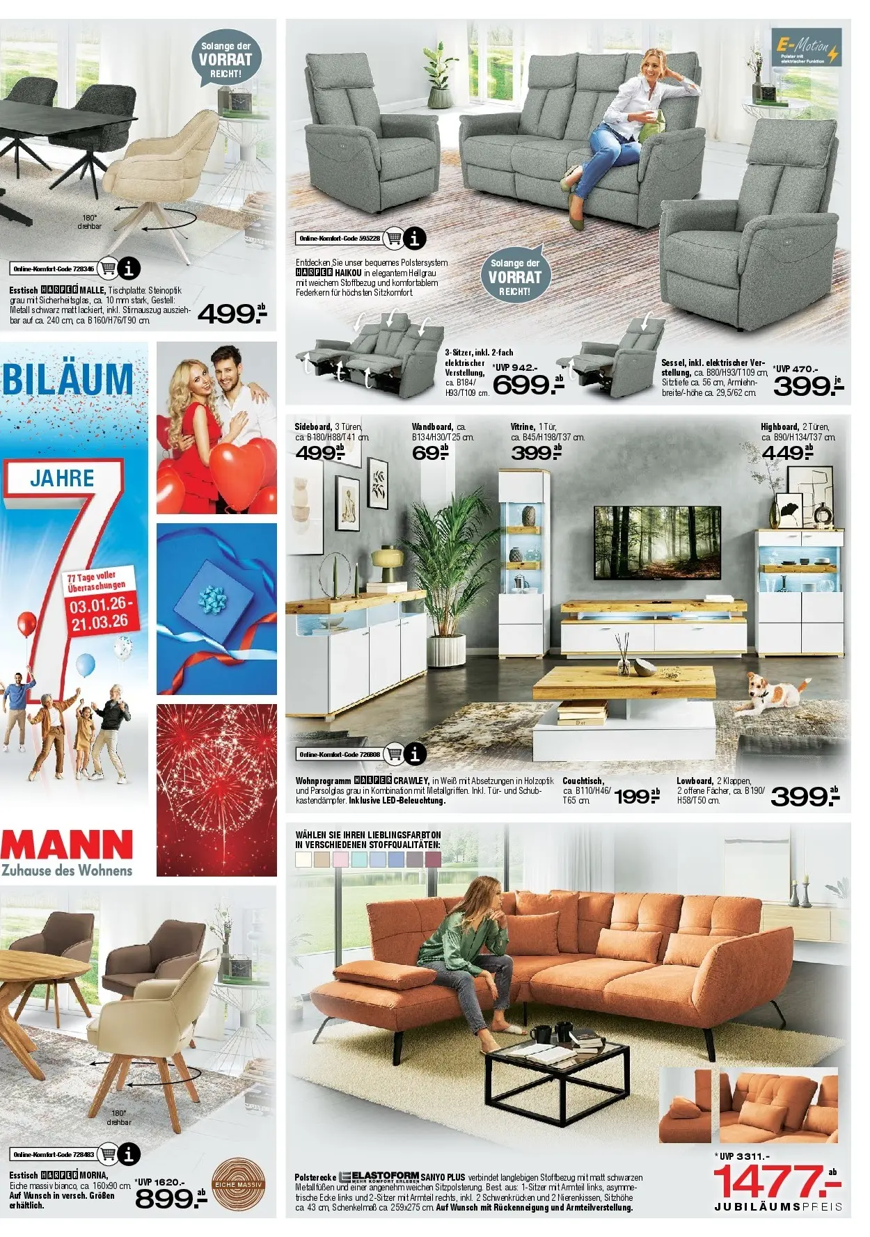 Ostermann - Möbel Ostermann: Neue Möbel wirken Wunder. (ab 02.01.2026) zum Blättern | Seite: 3 | Produkte: Esstisch, Tür