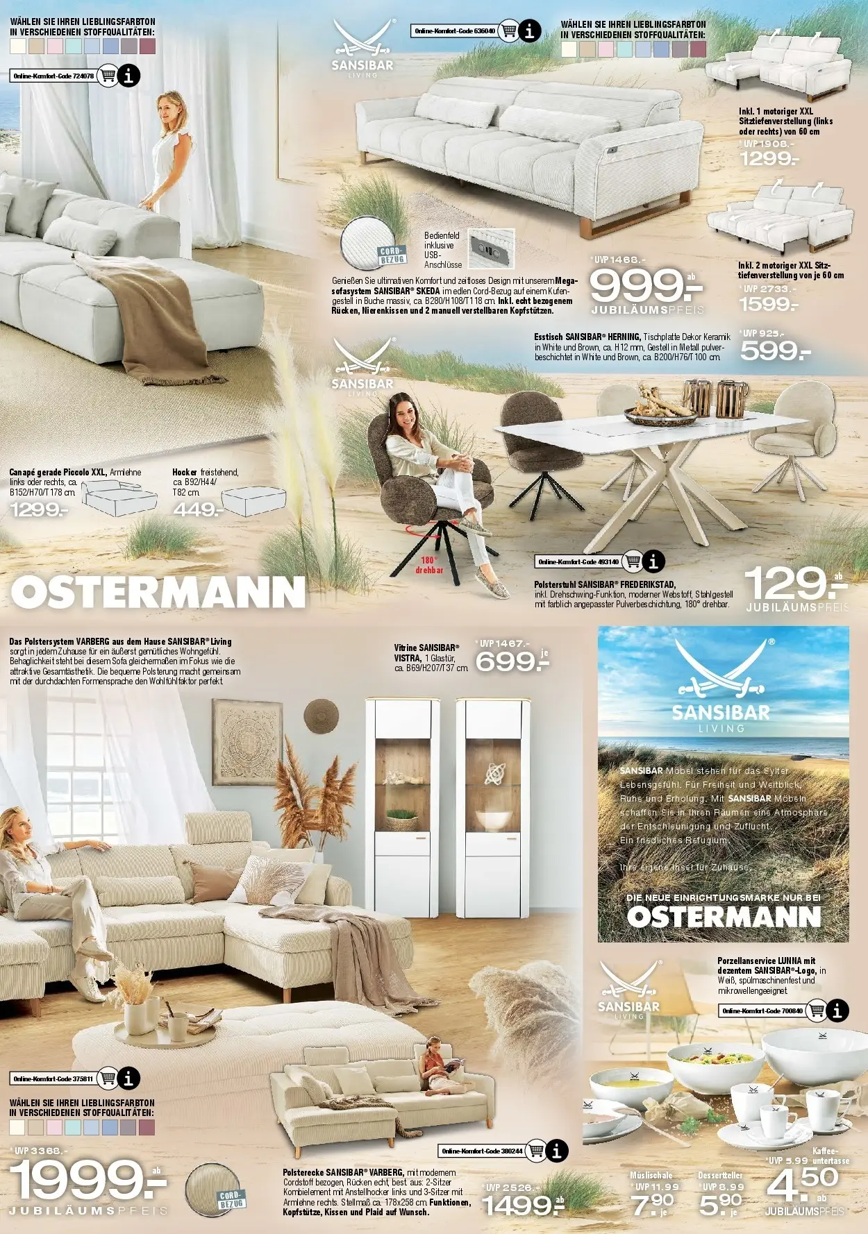 Ostermann - Möbel Ostermann: Neue Möbel wirken Wunder. (ab 02.01.2026) zum Blättern | Seite: 5 | Produkte: USB, Esstisch, Kissen, Vitrine