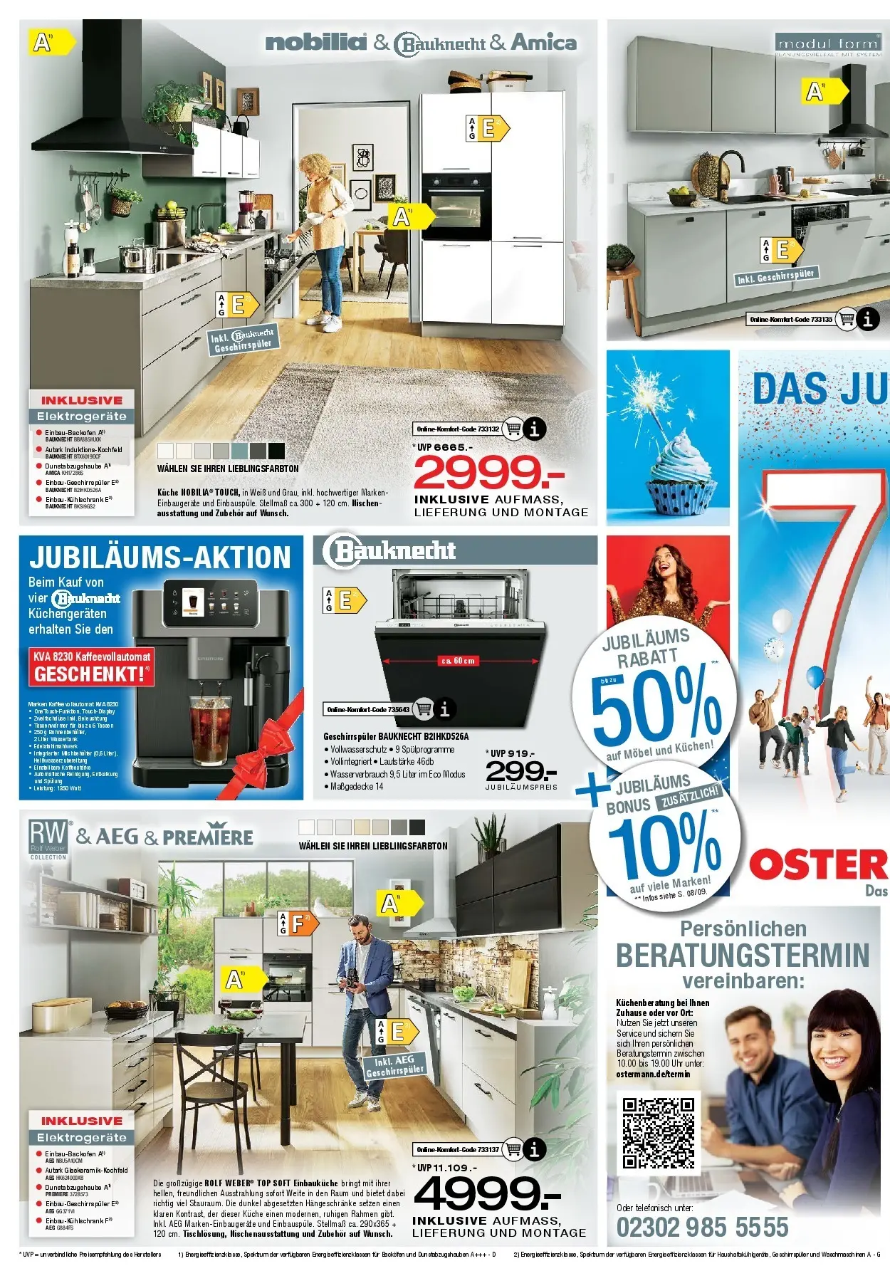 Ostermann - Möbel Ostermann: Neue Möbel wirken Wunder. (ab 02.01.2026) zum Blättern | Seite: 10 | Produkte: Top, Einbauküche, Küche, Backofen