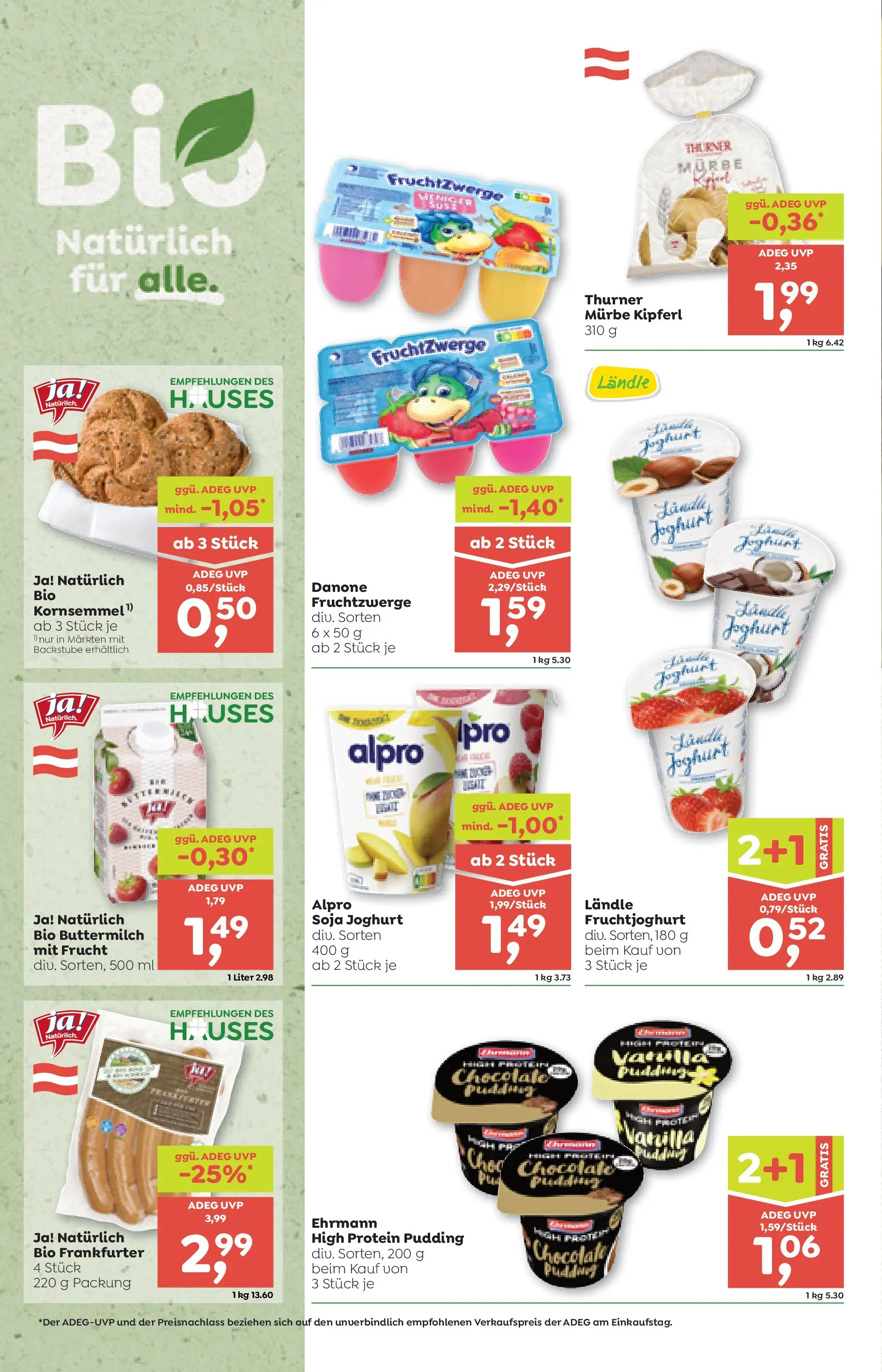 ADEG Wolfurt, Feldkirch von 02.01.2026 - Aktuelle Angebote | Seite: 6 | Produkte: Joghurt