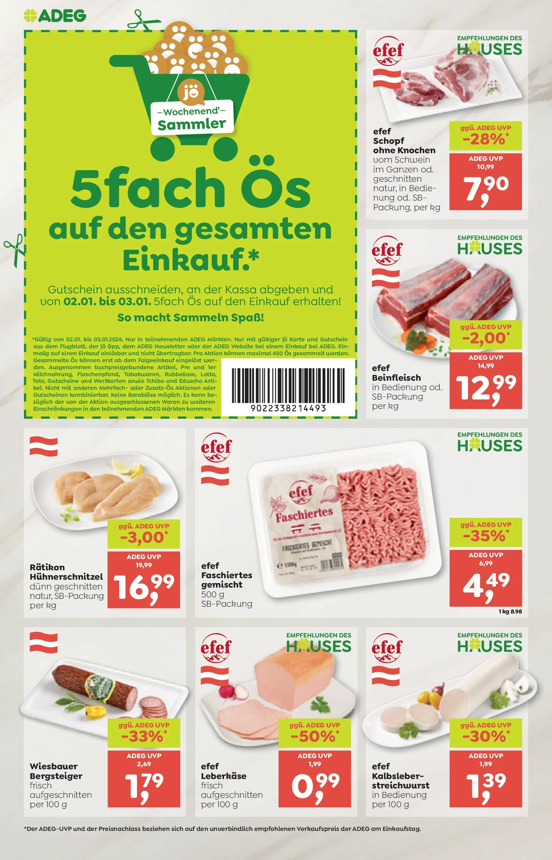 ADEG Wolfurt, Feldkirch von 02.01.2026 - Aktuelle Angebote | Seite: 8