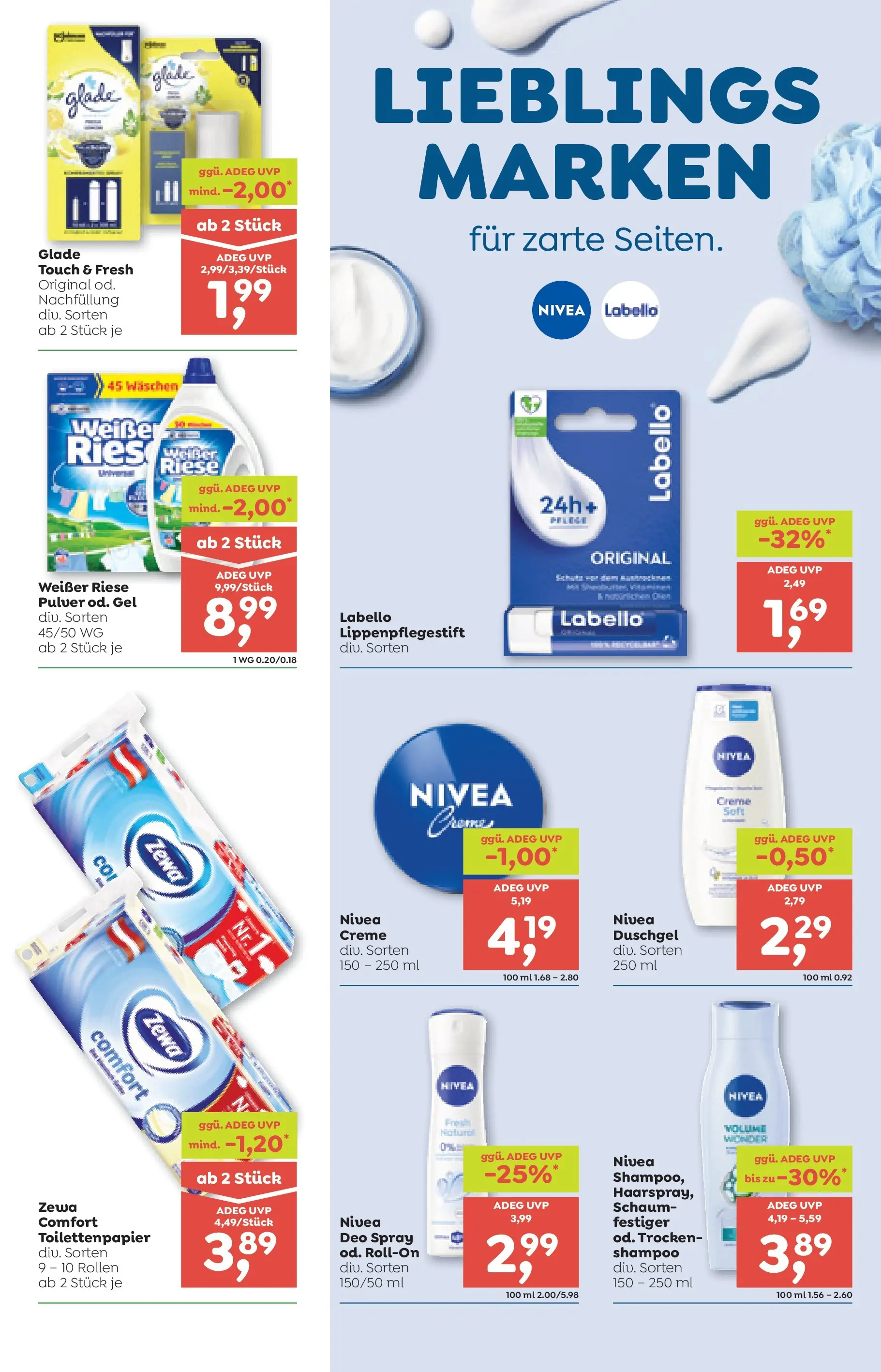 ADEG Weissenbach, Hermagor von 02.01.2026 - Aktuelle Angebote | Seite: 15 | Produkte: Shampoo, Creme, Duschgel