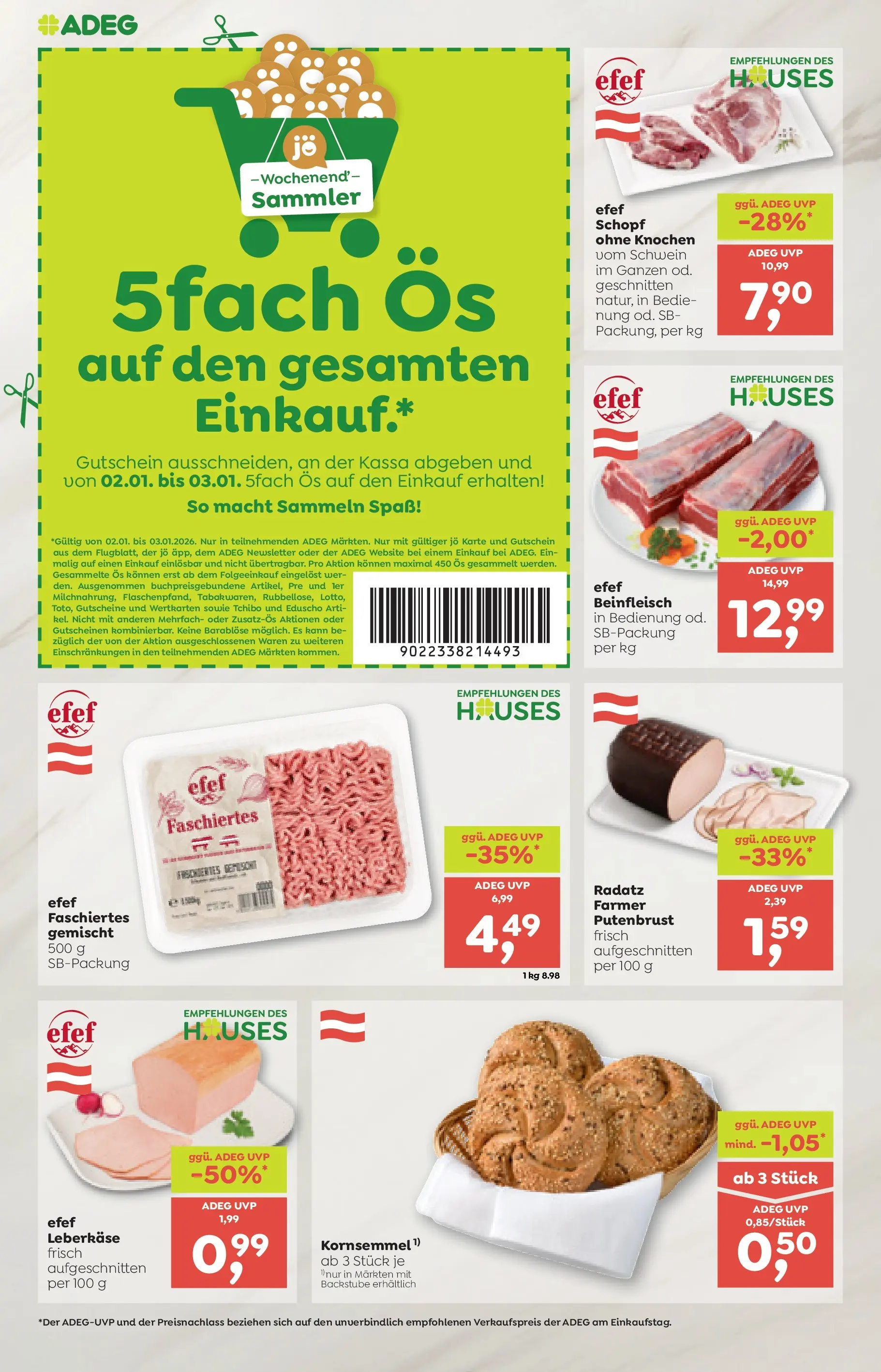 ADEG Sonntag, Laterns von 02.01.2026 - Aktuelle Angebote | Seite: 4