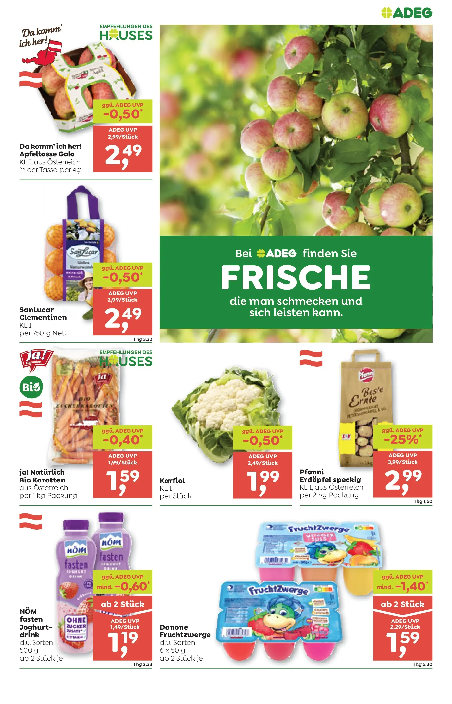 ADEG Hollersbach, Hohenberg von 02.01.2026 - Aktuelle Angebote | Seite: 3 | Produkte: Zucker, Joghurt