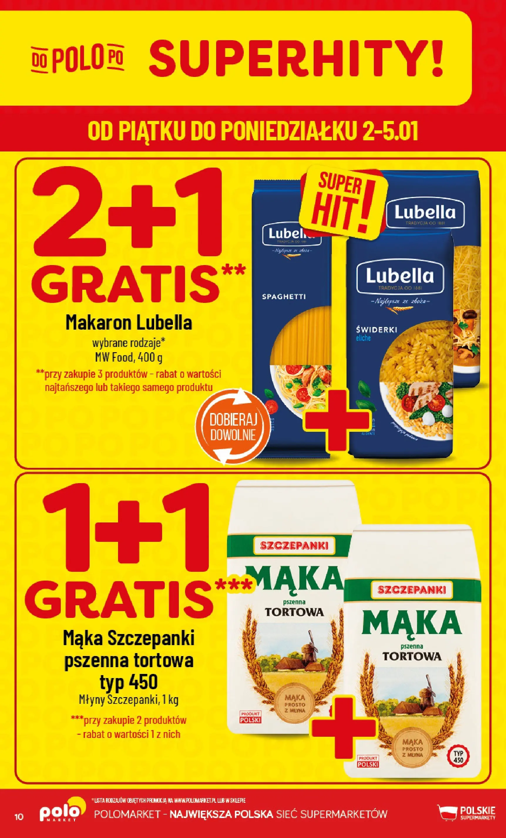 Nowa POLOmarket gazetka od jutra 01.01.2026 (PDF) | Strona: 10 | Produkty: Makaron