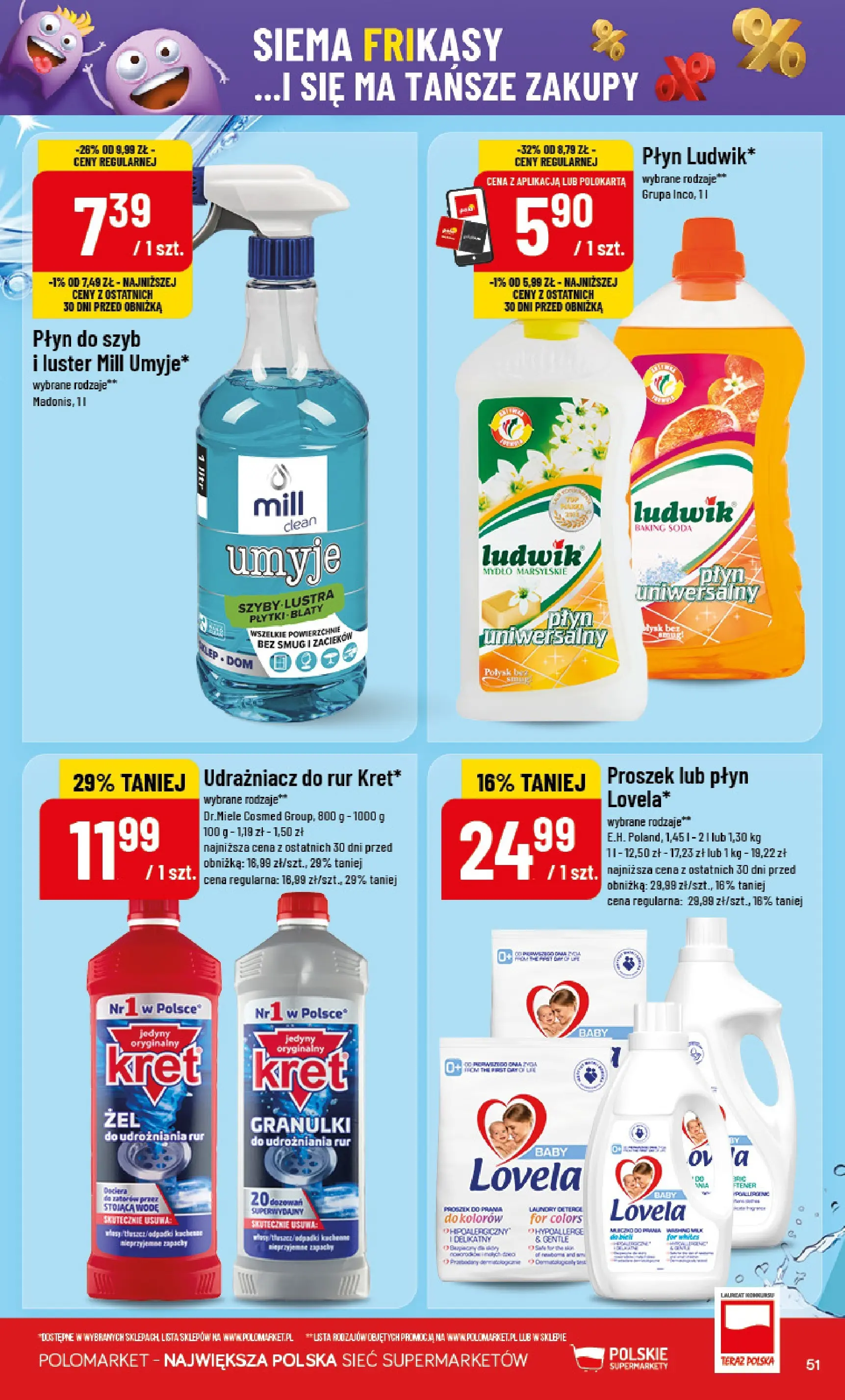 Nowa POLOmarket gazetka od jutra 01.01.2026 (PDF) | Strona: 51 | Produkty: Mydło, Lovela