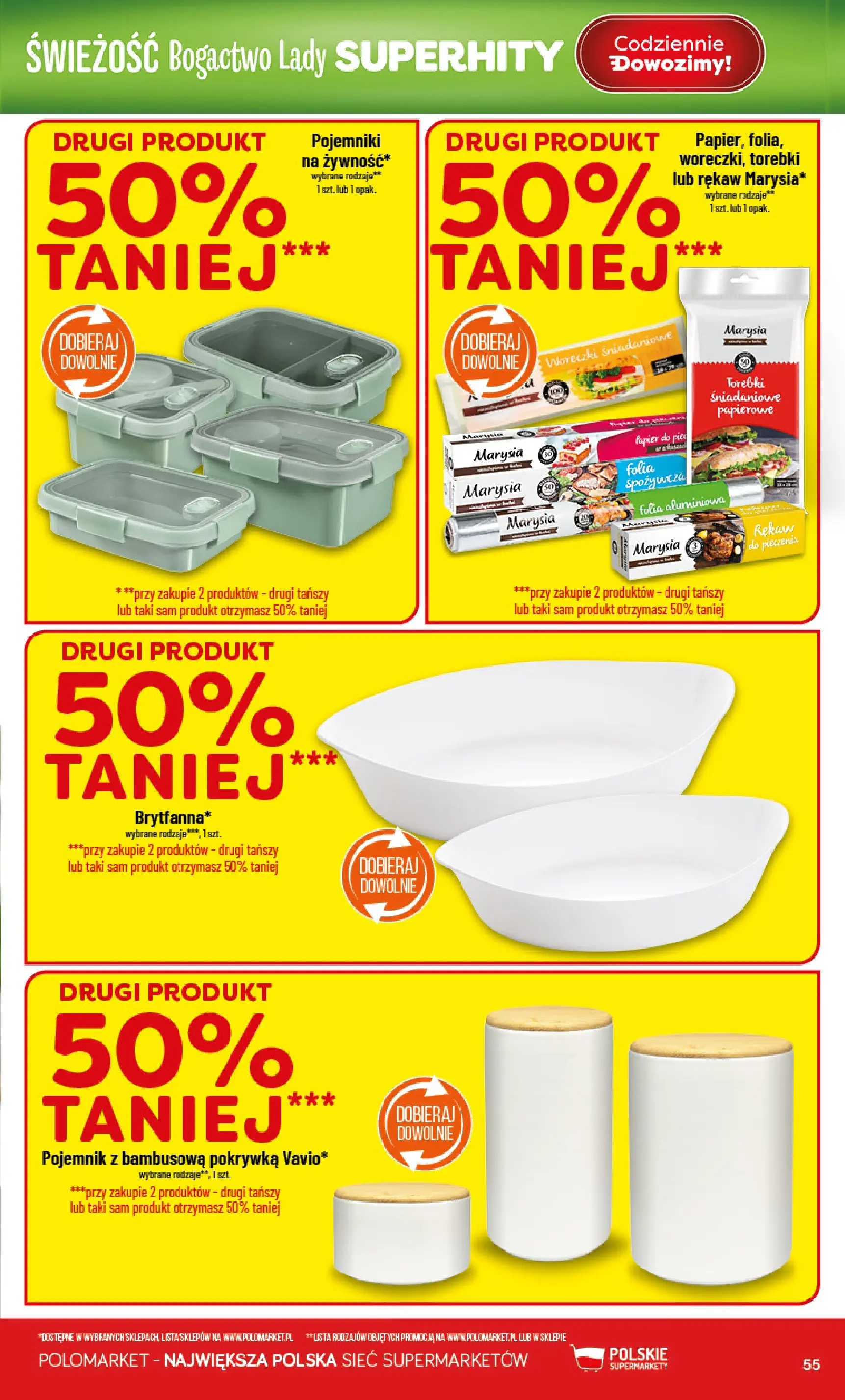 Nowa POLOmarket gazetka od jutra 01.01.2026 (PDF) | Strona: 55 | Produkty: Torebki