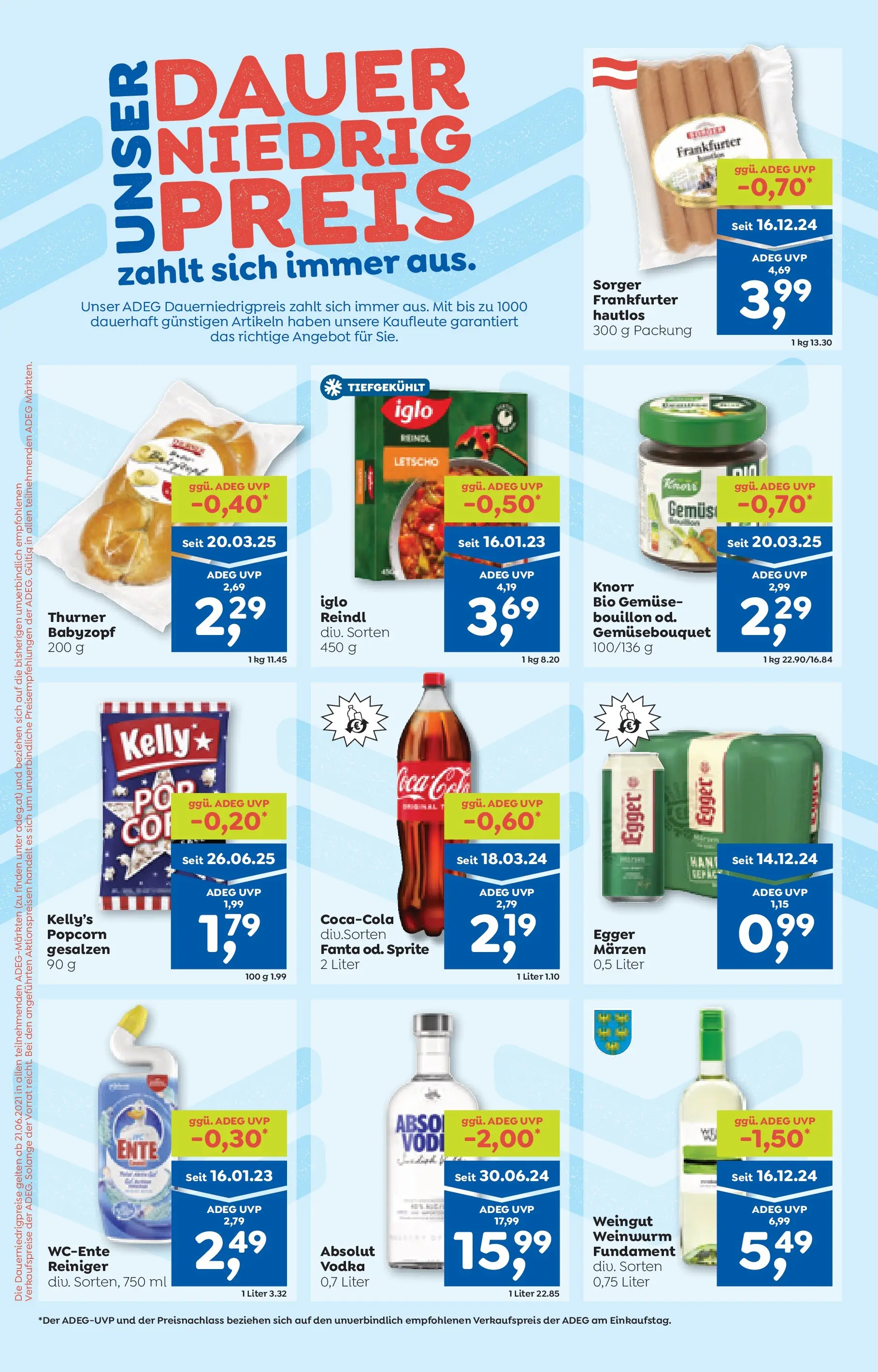 ADEG Wolfurt, Feldkirch von 08.01.2026 - Aktuelle Angebote | Seite: 10 | Produkte: Gemüse