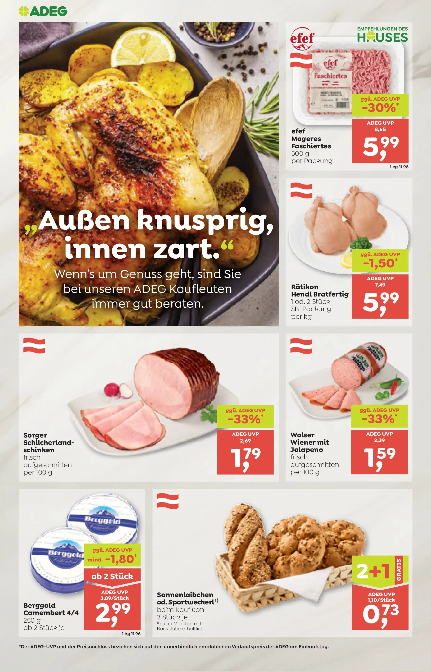ADEG Sonntag, Laterns von 08.01.2026 - Aktuelle Angebote | Seite: 4 | Produkte: Schinken