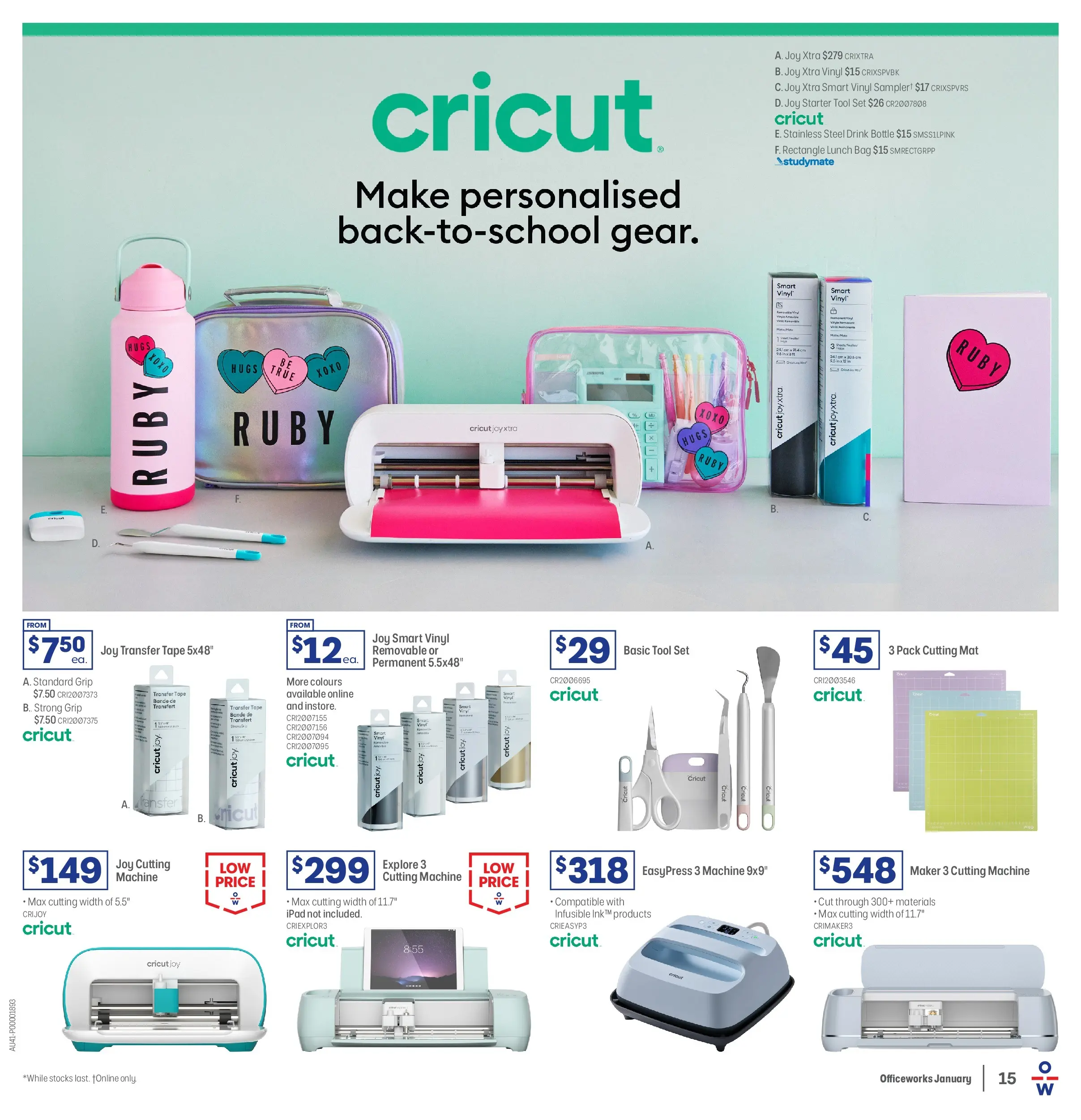 Officeworks - Back to School - 31/12/2025 > weekly / monthly specials | Page: 15 | Products: Bag