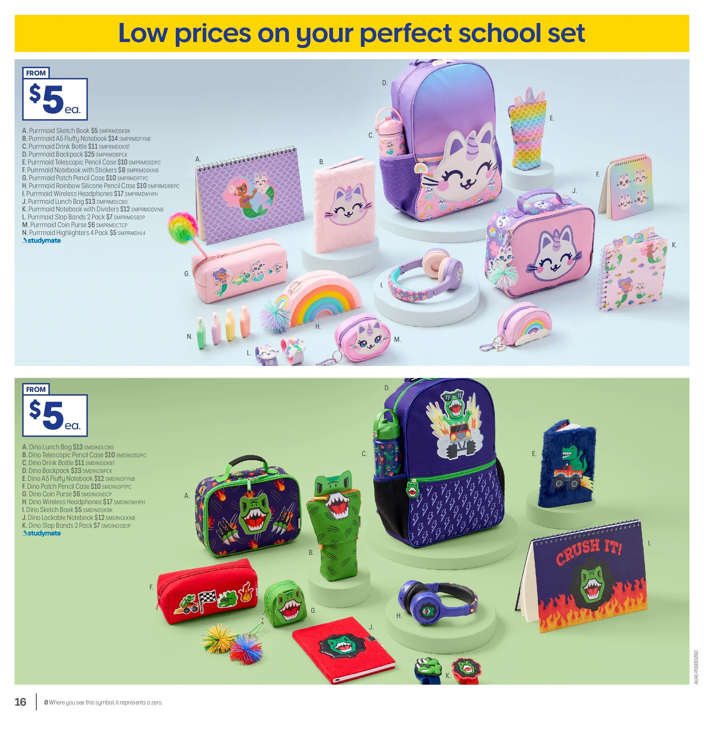 Officeworks - Back to School - 31/12/2025 > weekly / monthly specials | Page: 16 | Products: Backpack, Notebook, Headphones, Pencil