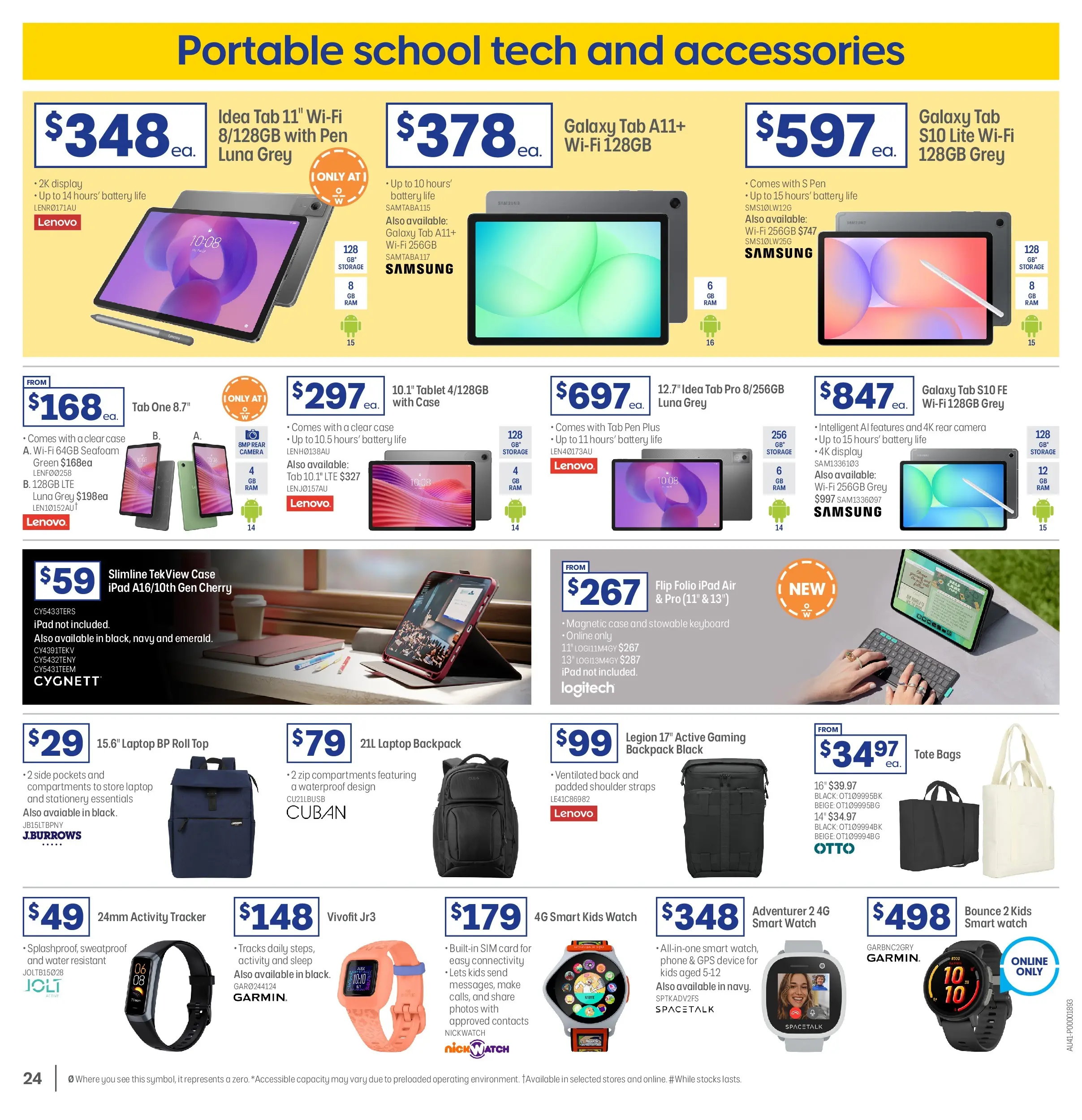 Officeworks - Back to School - 31/12/2025 > weekly / monthly specials | Page: 24 | Products: Accessories, Backpack, Laptop, Case