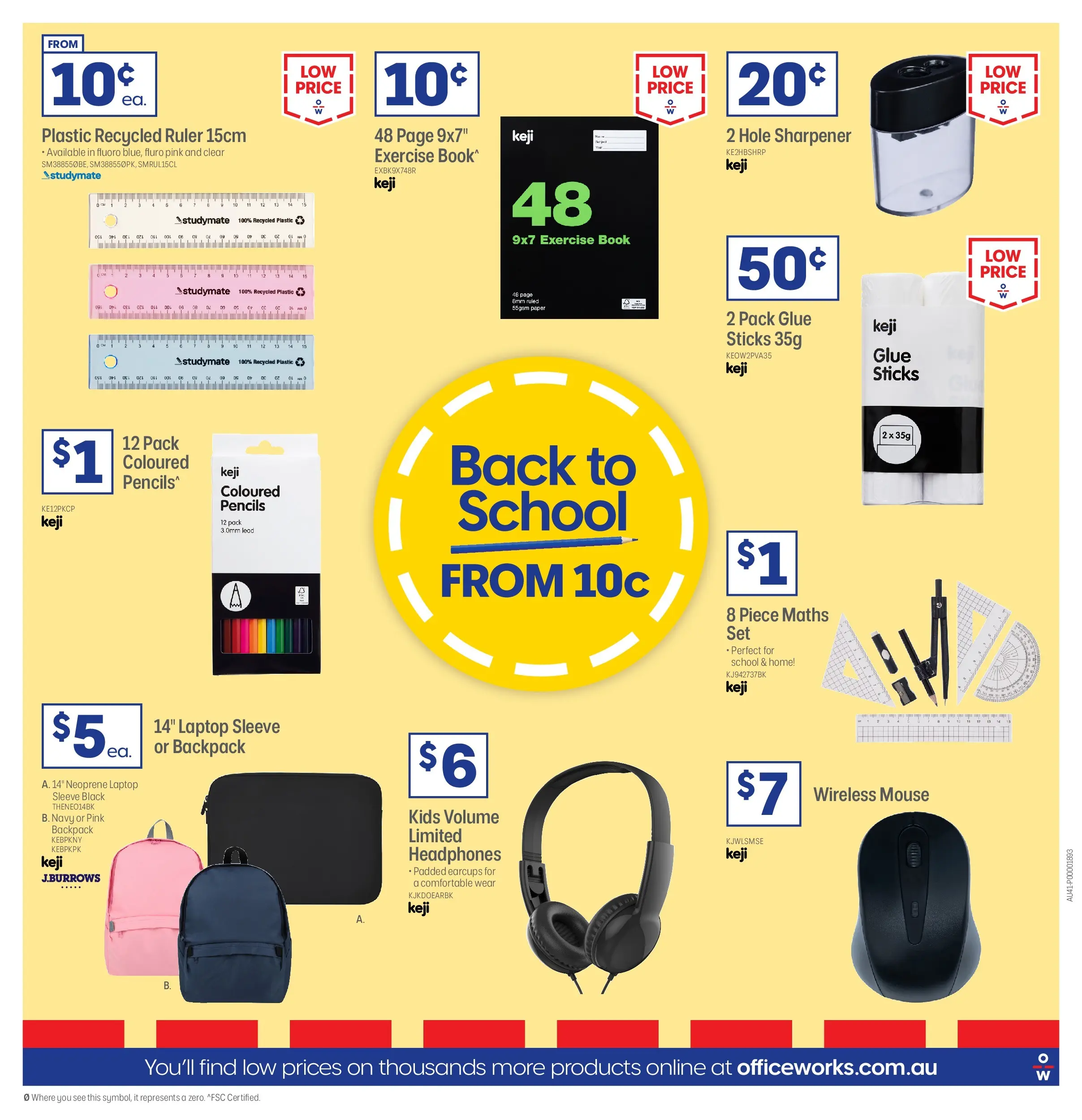 Officeworks - Back to School - 31/12/2025 > weekly / monthly specials | Page: 32 | Products: Backpack, Glue, Headphones, Laptop
