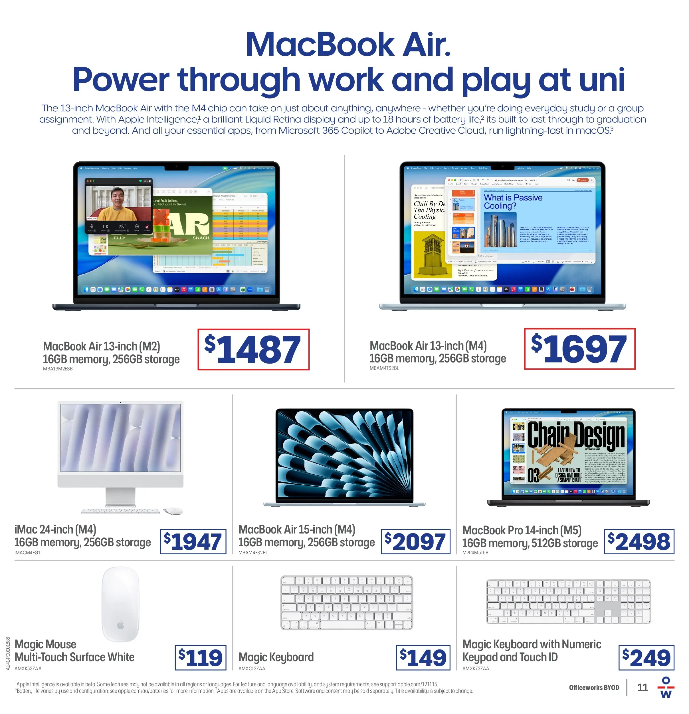 Officeworks - BYOD - 31/12/2025 > weekly / monthly specials | Page: 11 | Products: Battery, Chain, Mouse, Keyboard