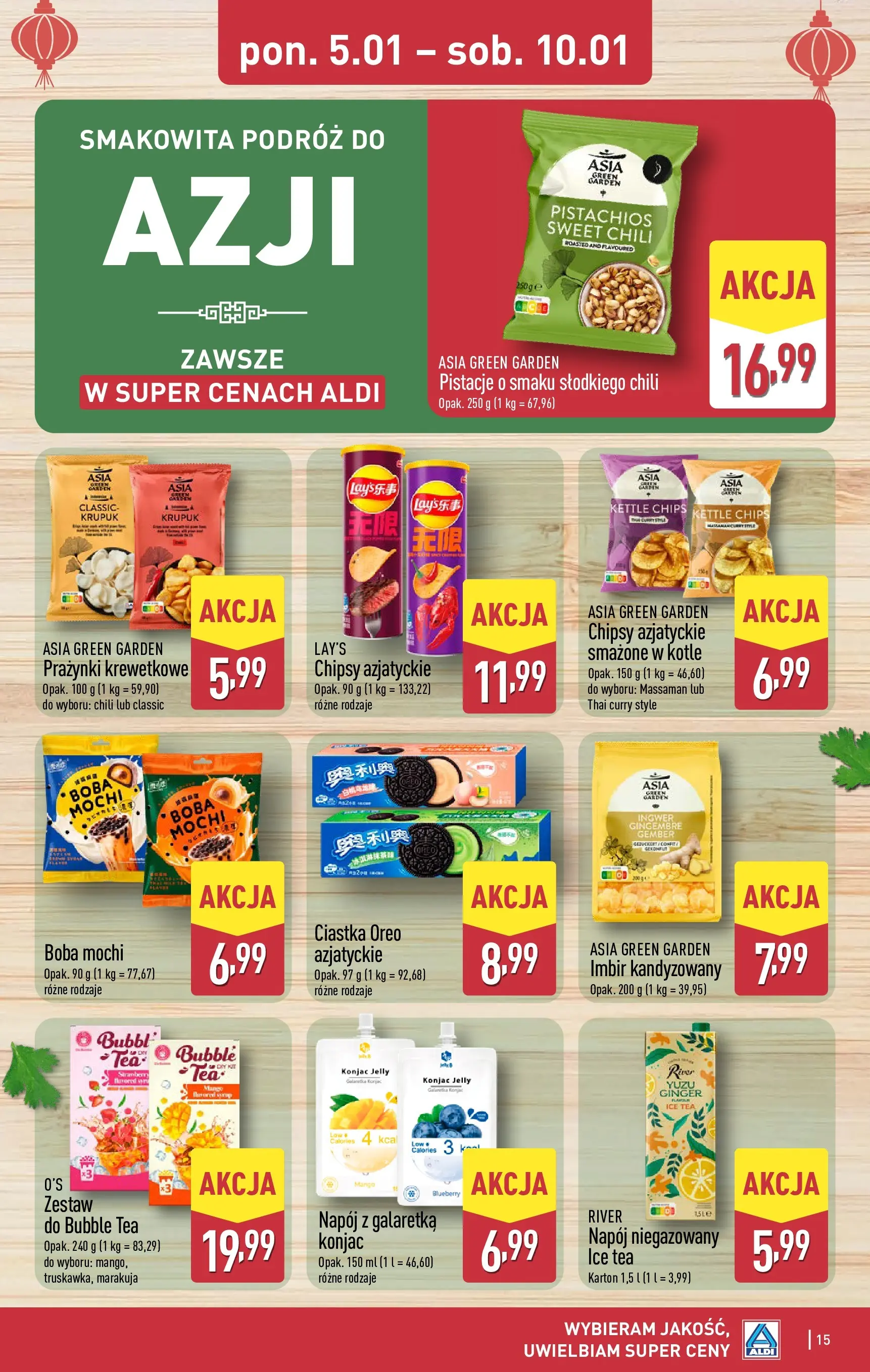 Aldi Gazetka od 05.01.2026 - Ulotka PDF, promocje | Strona: 15 | Produkty: Mango, Imbir, Chipsy, Curry