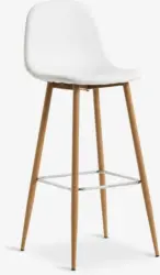 JYSK Scaun bar JONSTRUP alb/stejar natur
