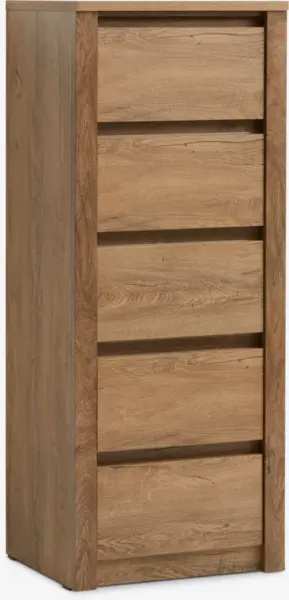 JYSK Comodă 5 sertare VEDDE stejar sălbatic &icirc;nchis
