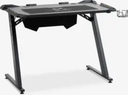 JYSK Birou gaming LINDHOLM cu LED negru