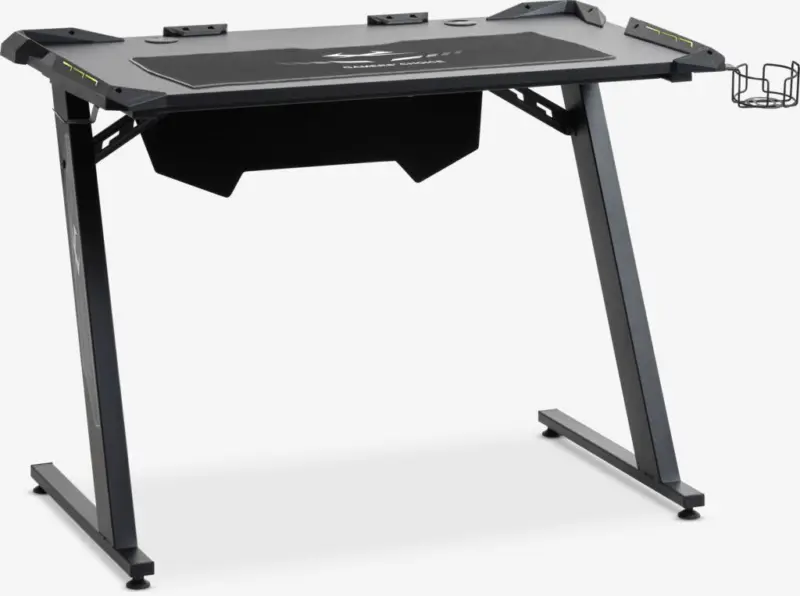 JYSK Birou gaming LINDHOLM cu LED negru