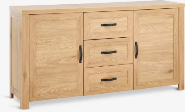 JYSK Bufet JUNGEN 2 uși 3 sertare stejar cald