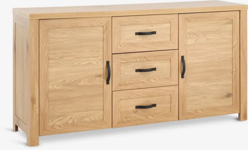 JYSK Bufet JUNGEN 2 uși 3 sertare stejar cald