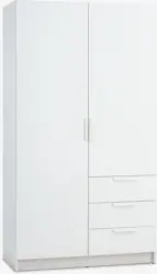 JYSK Dulap JENSLEV 96x176 2 uși 3 sertare alb