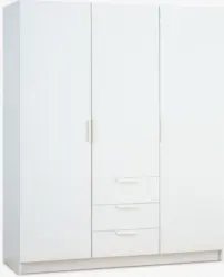JYSK Dulap JENSLEV 144x176 3 uși 3 sertare alb