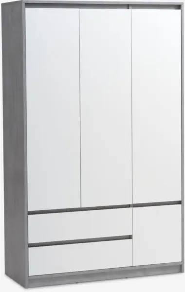 JYSK Dulap BILLUND 119x193 alb/ciment