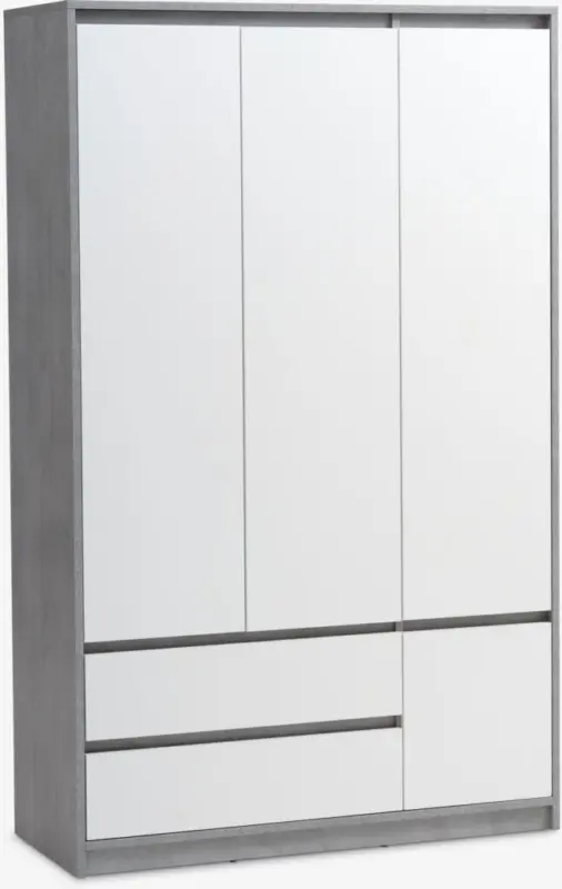 JYSK Dulap BILLUND 119x193 alb/ciment