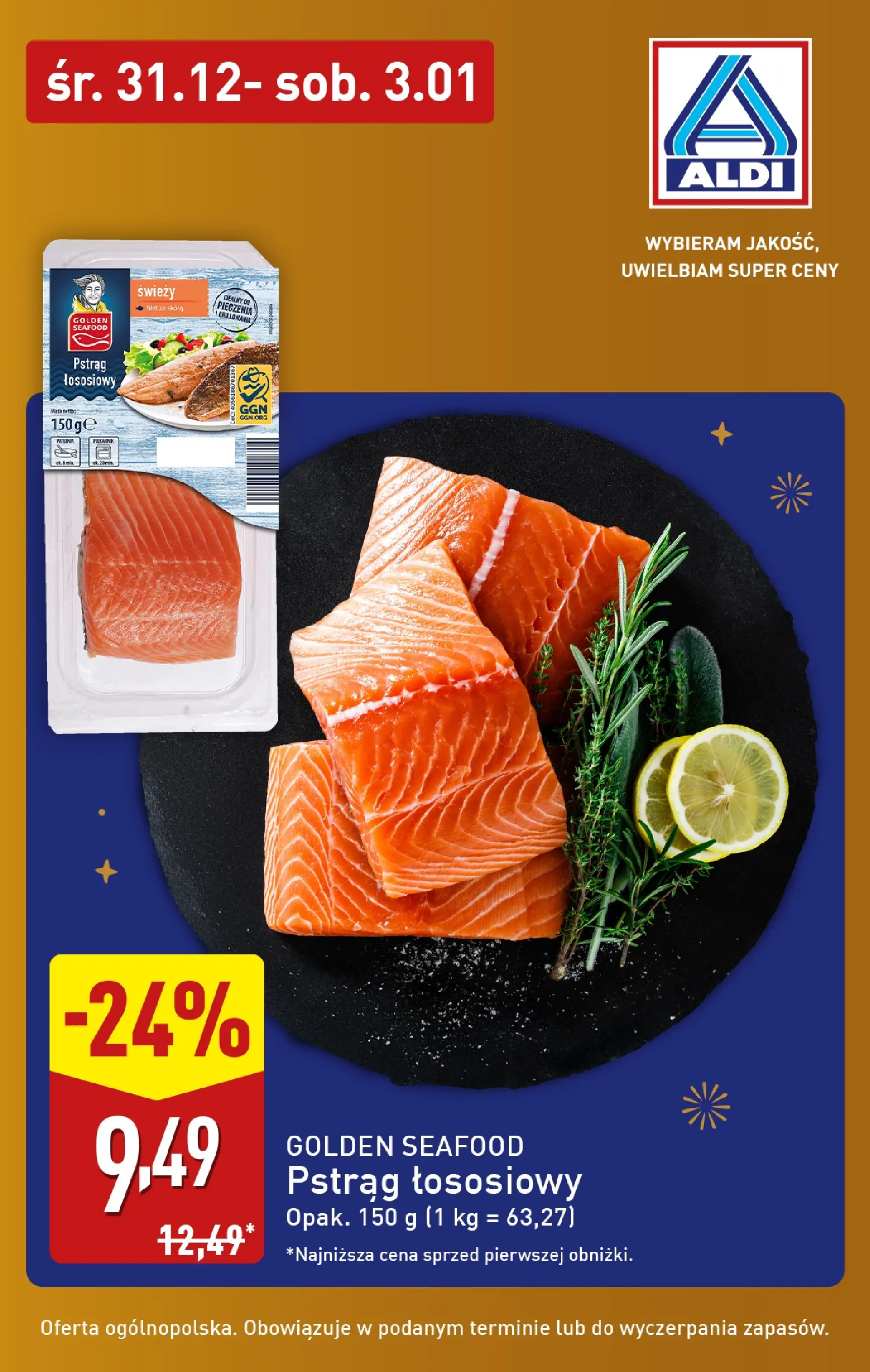 Aldi - Przywitaj Nowy Rok z ALDI! od 31.12.2025 - Ulotka PDF, promocje | Strona: 7 | Produkty: Pstrąg, Pstrąg łososiowy