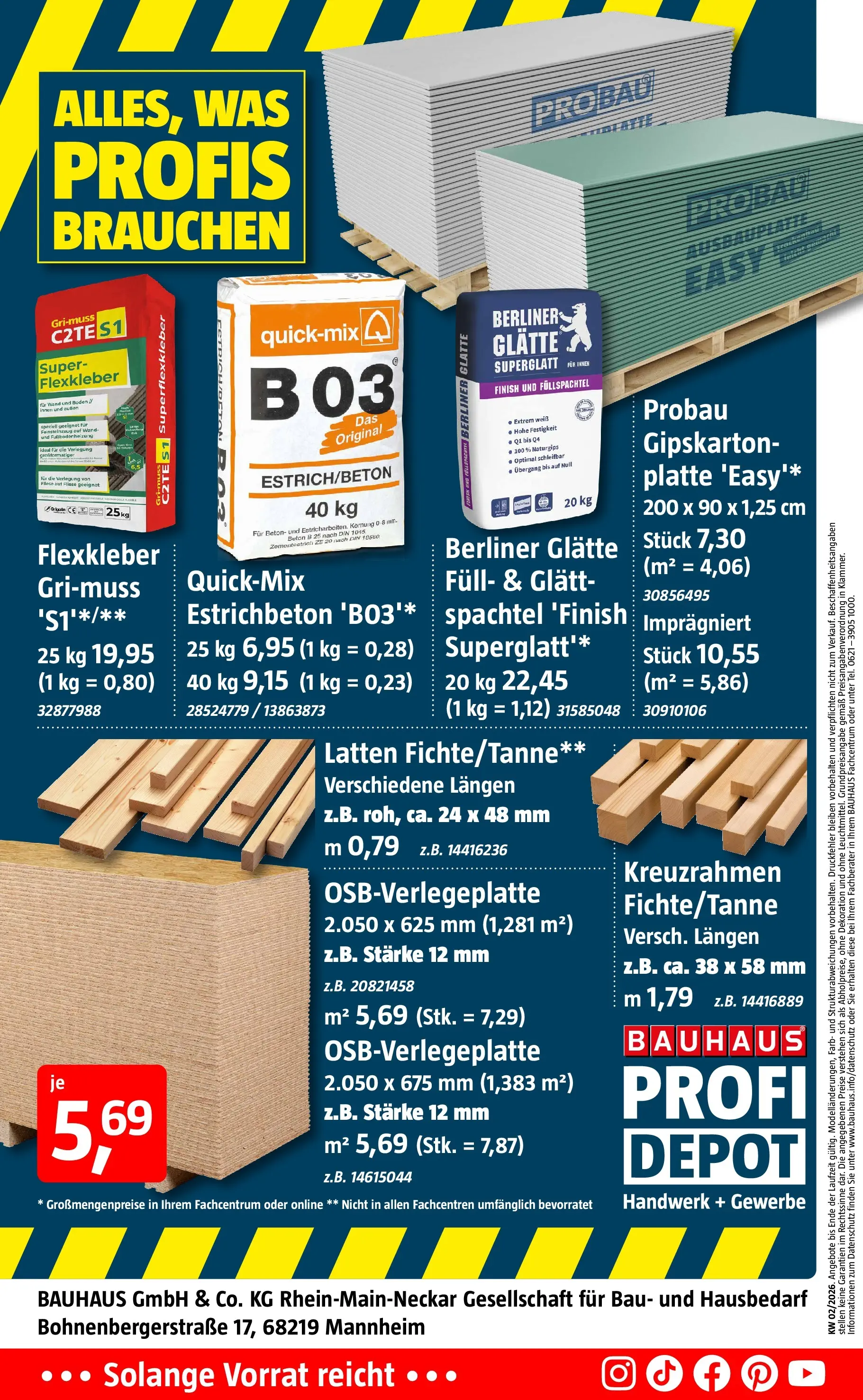 Bauhaus - BAUHAUS: Aktuelle Angebote (ab 02.01.2026) zum Blättern | Seite: 14 | Produkte: Berliner, Finish