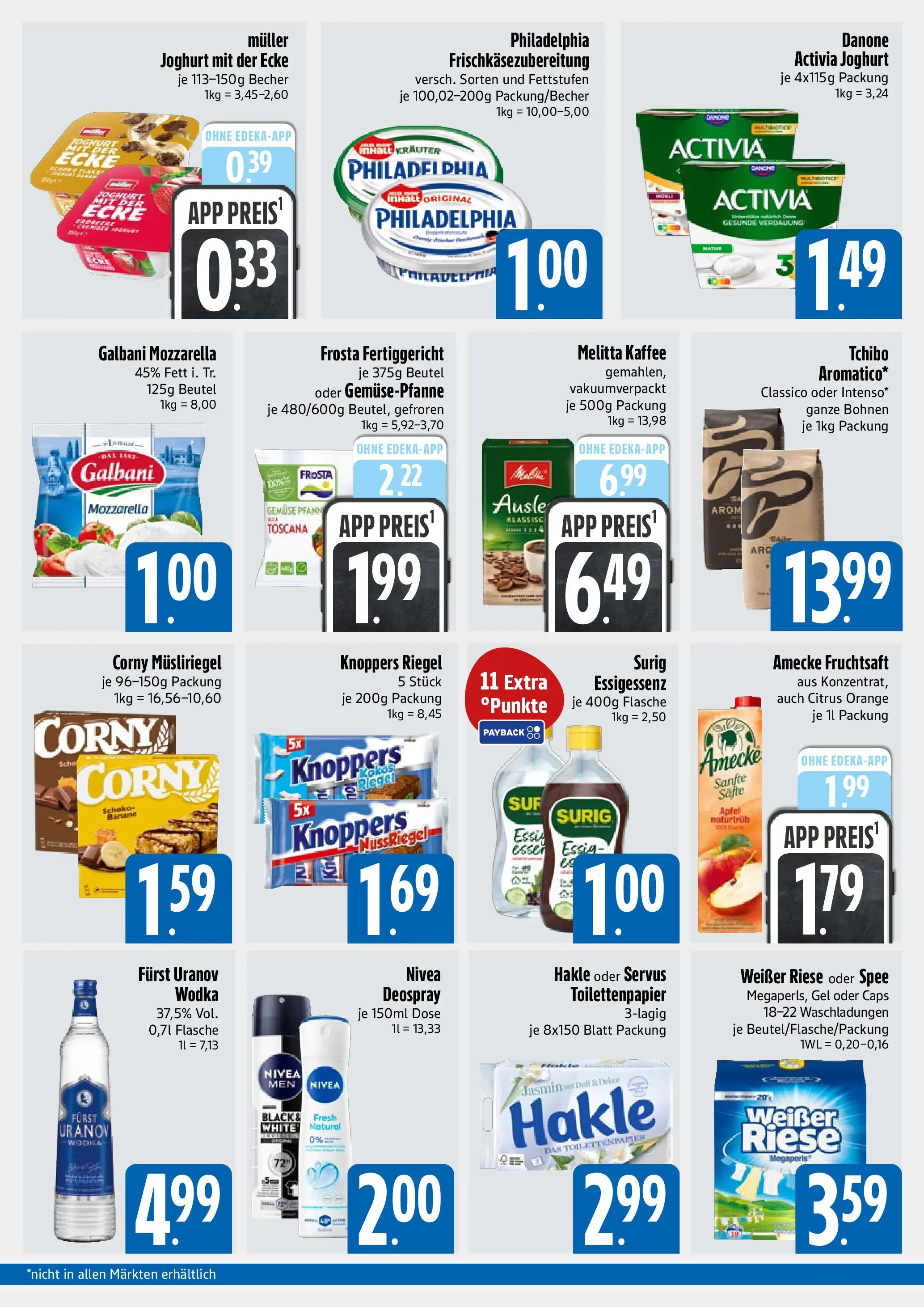 Entdecke - E xpress: Wochenangebote (ab 04.01.2026) zum Blättern | Seite: 2 | Produkte: Melitta, Philadelphia, Gemüse, Toilettenpapier