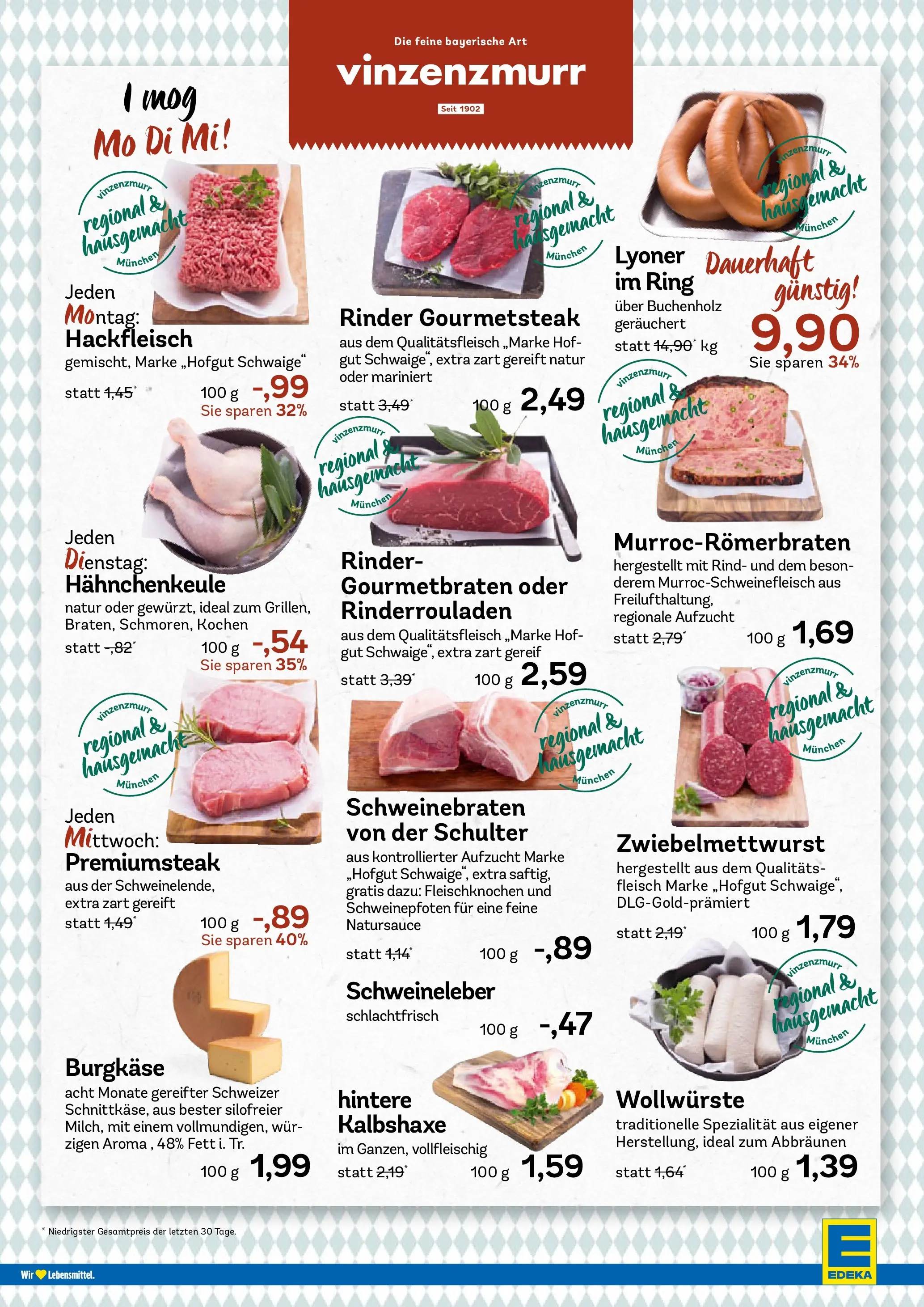 Edeka prospekt München	 (ab 04.01.2026) » Angebote Online | Seite: 4 | Produkte: Rinderrouladen, Steak, Fleisch, Hackfleisch