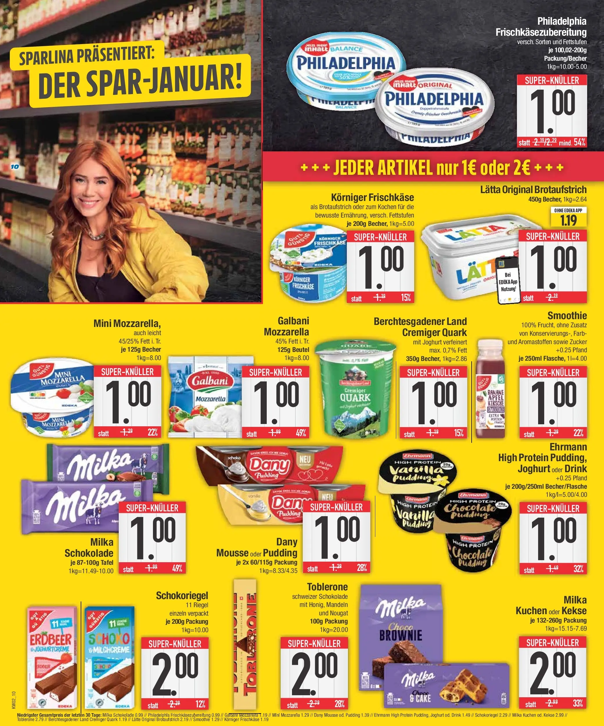 Edeka prospekt Augsburg-Göggingen	 (ab 04.01.2026) » Angebote Online | Seite: 10 | Produkte: Joghurt, Milka schokolade, Milka, Pudding