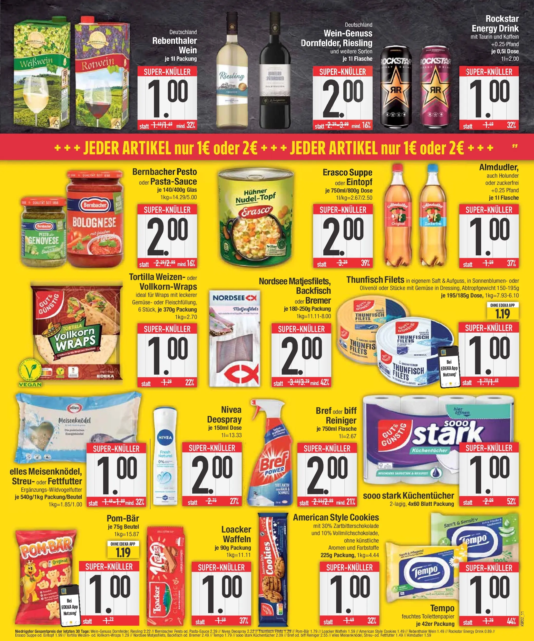 Edeka prospekt Augsburg-Göggingen	 (ab 04.01.2026) » Angebote Online | Seite: 11 | Produkte: Thunfisch, Olivenol, Gemüse, Wein