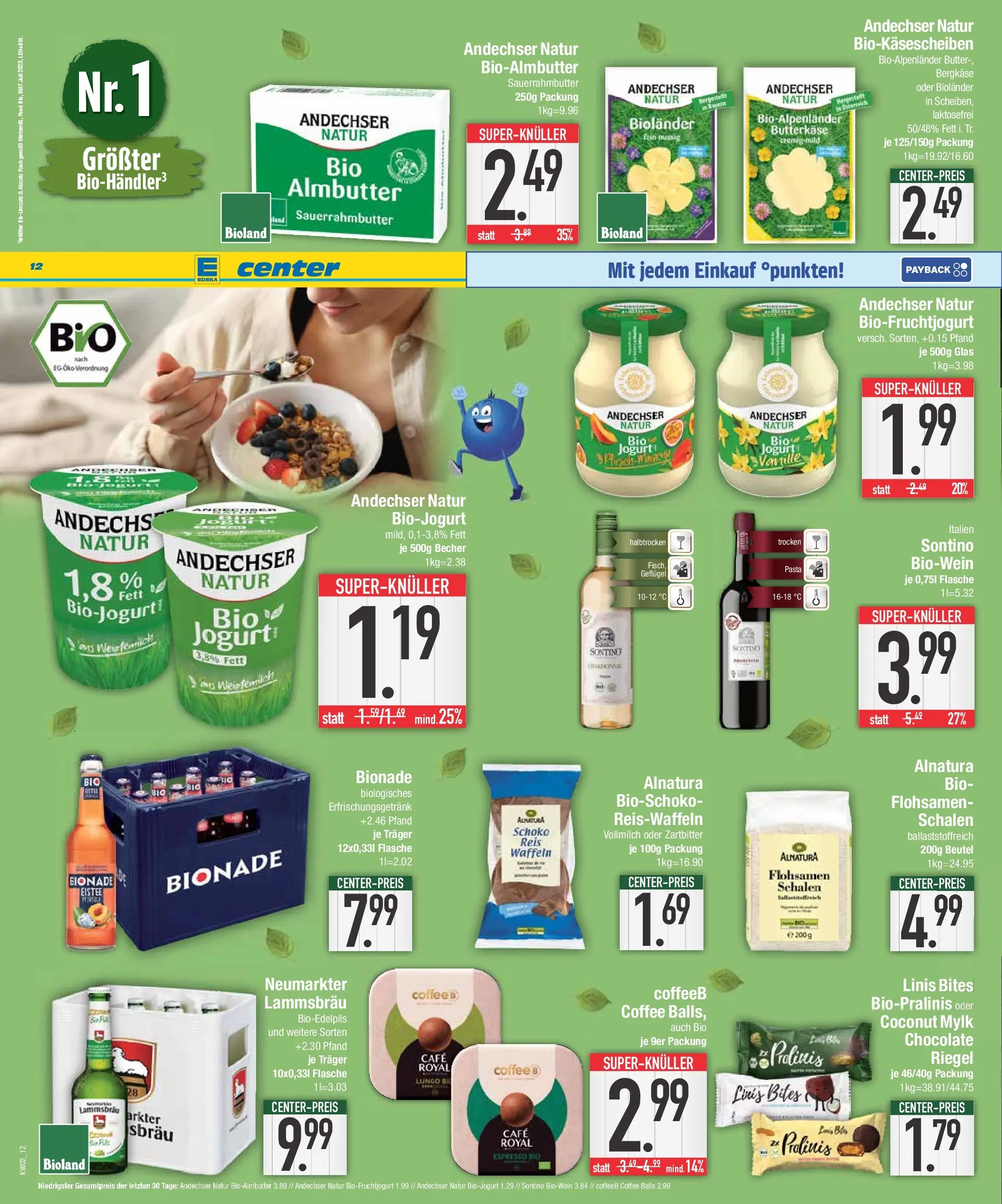 Edeka prospekt Augsburg-Göggingen	 (ab 04.01.2026) » Angebote Online | Seite: 12 | Produkte: Bionade, Waffeln, Fisch, Reis