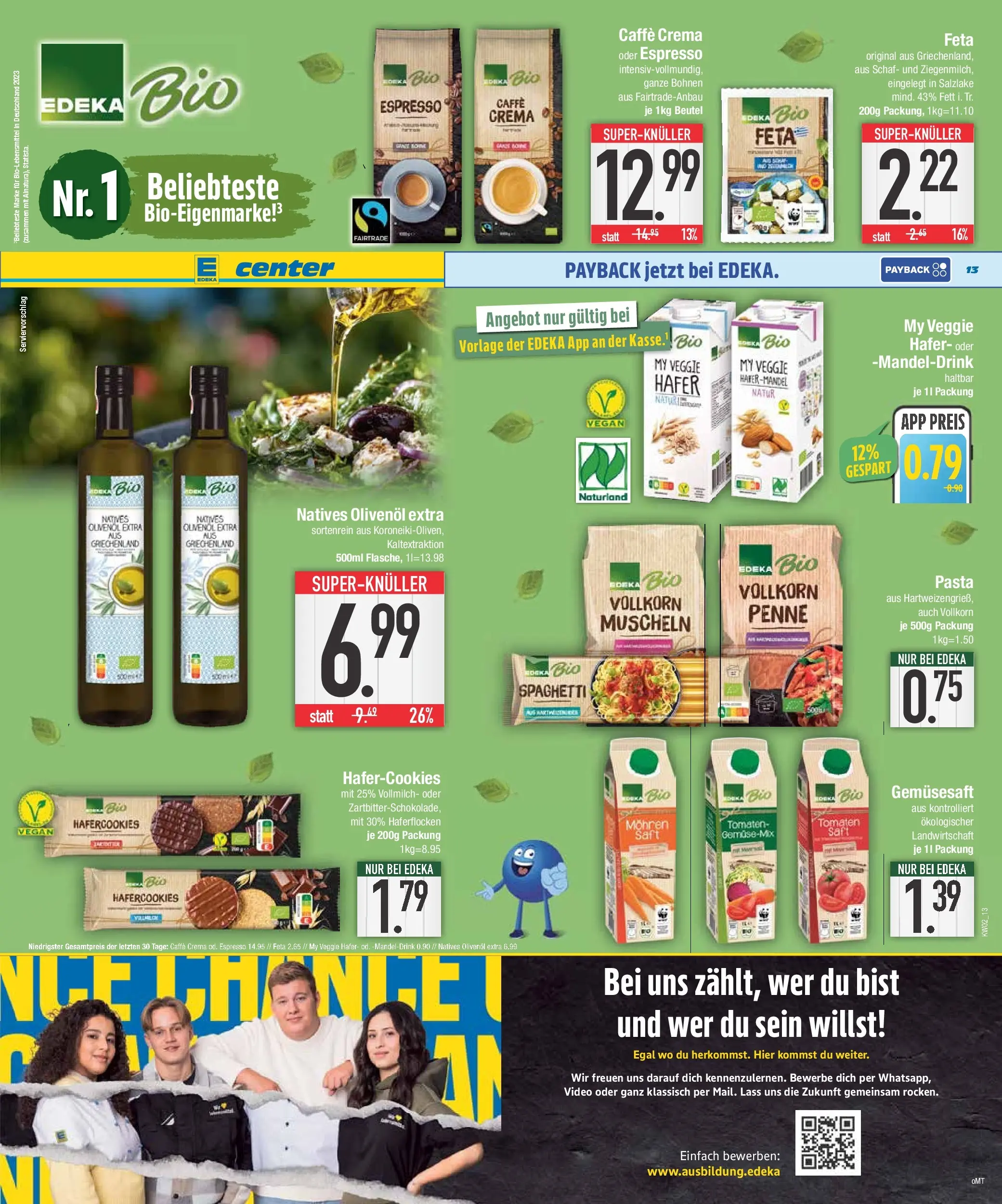 Edeka prospekt München	 (ab 04.01.2026) » Angebote Online | Seite: 13 | Produkte: Olivenol, Mohren, Pasta, Saft