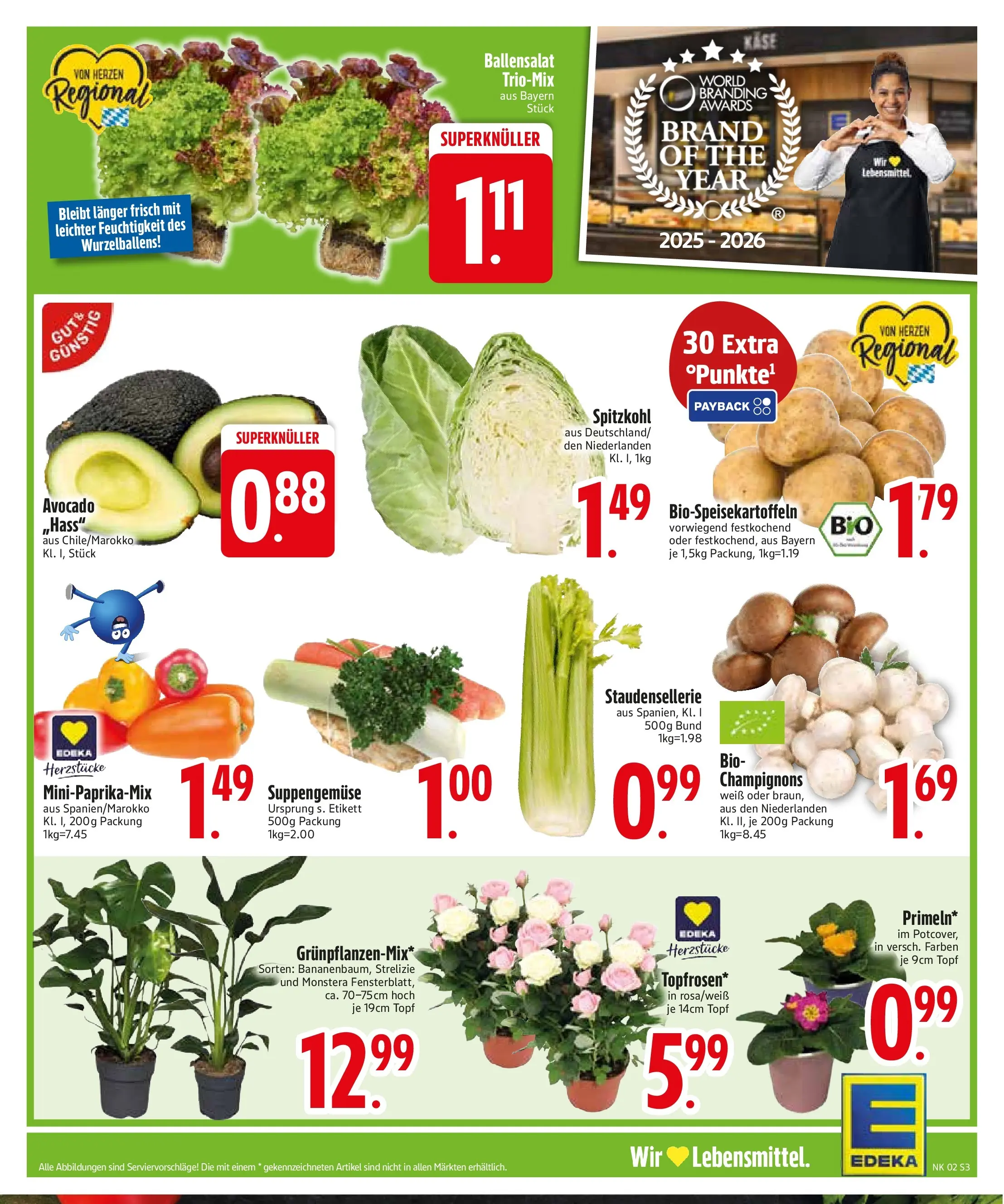 Edeka prospekt Inning/Ammersee	 (ab 04.01.2026) » Angebote Online | Seite: 5 | Produkte: Avocado, Champignons