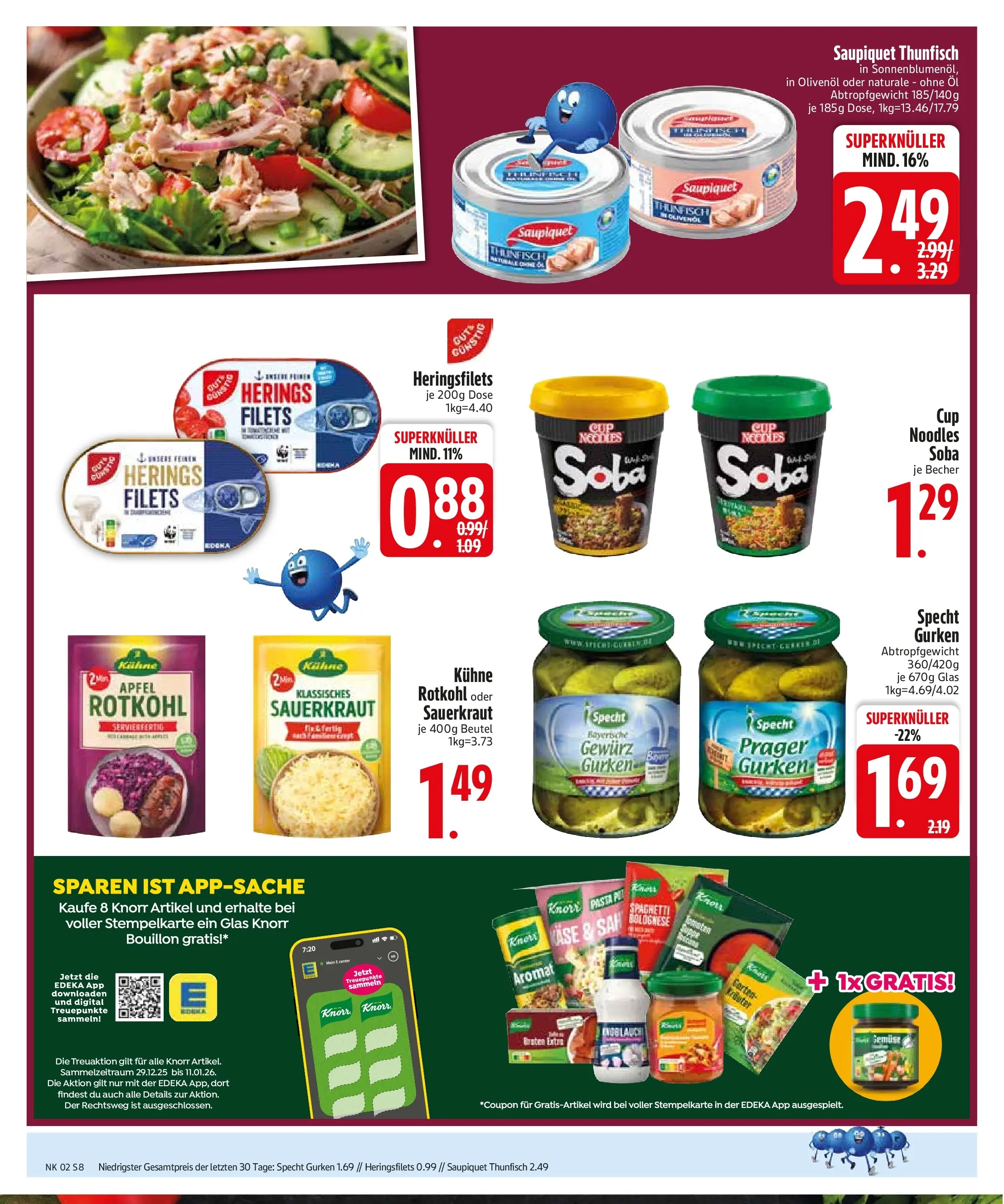 Edeka prospekt Inning/Ammersee	 (ab 04.01.2026) » Angebote Online | Seite: 10 | Produkte: Thunfisch, Olivenol, Äpfel, Apple