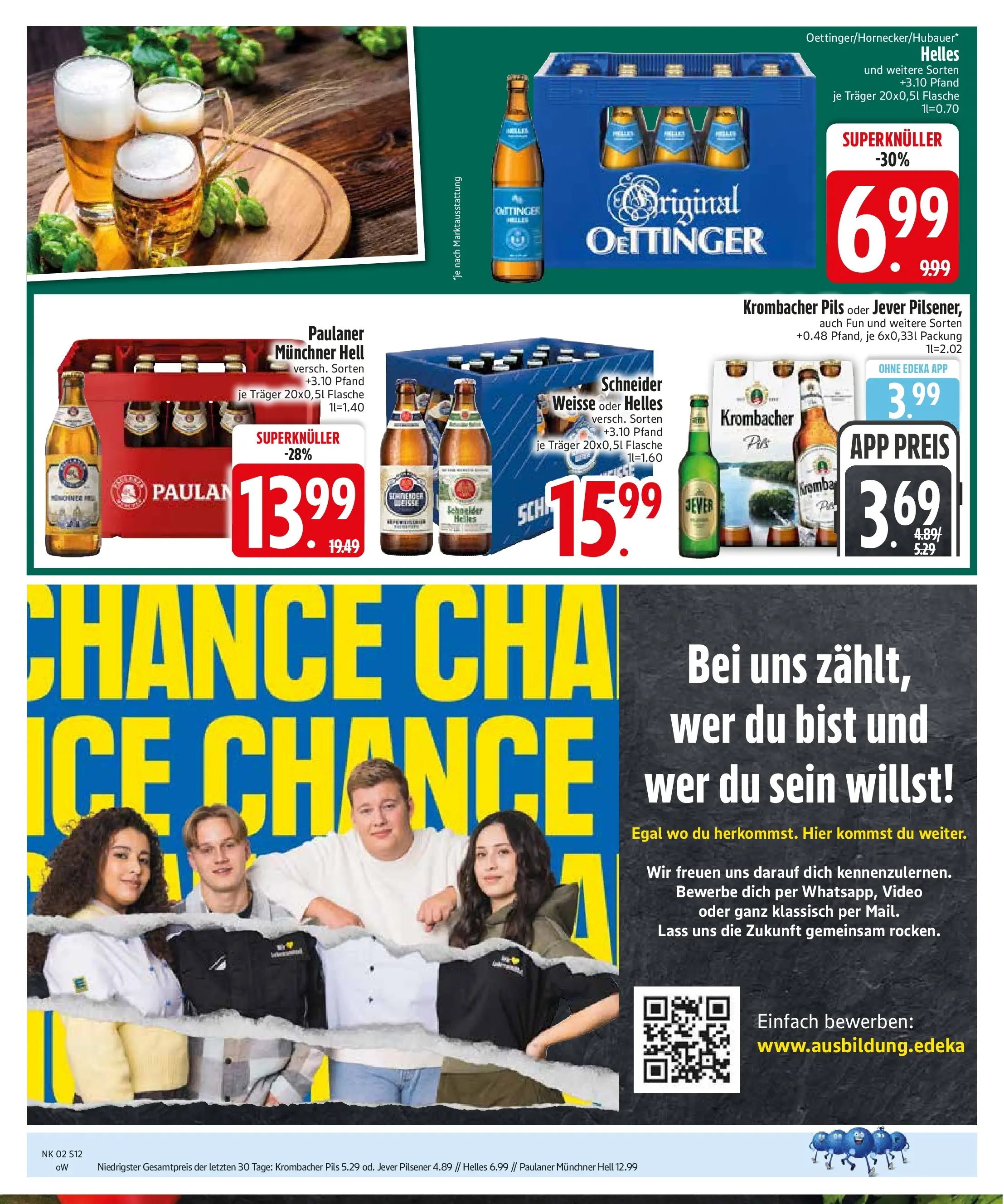 Edeka prospekt Inning/Ammersee	 (ab 04.01.2026) » Angebote Online | Seite: 14 | Produkte: Pils, Oettinger, Jever, Krombacher