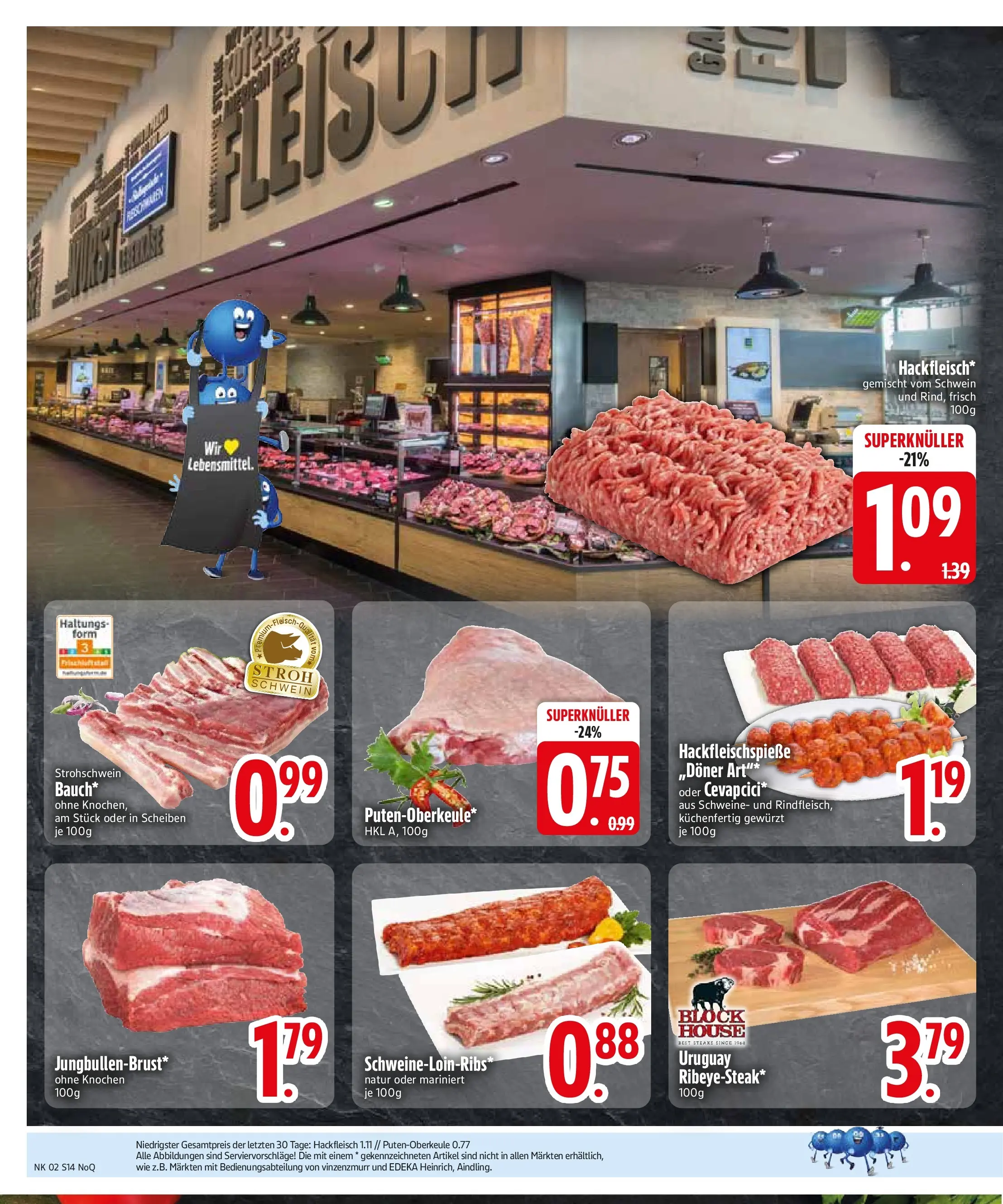 Edeka prospekt Regensburg	 (ab 04.01.2026) » Angebote Online | Seite: 16 | Produkte: Steak, Hackfleisch
