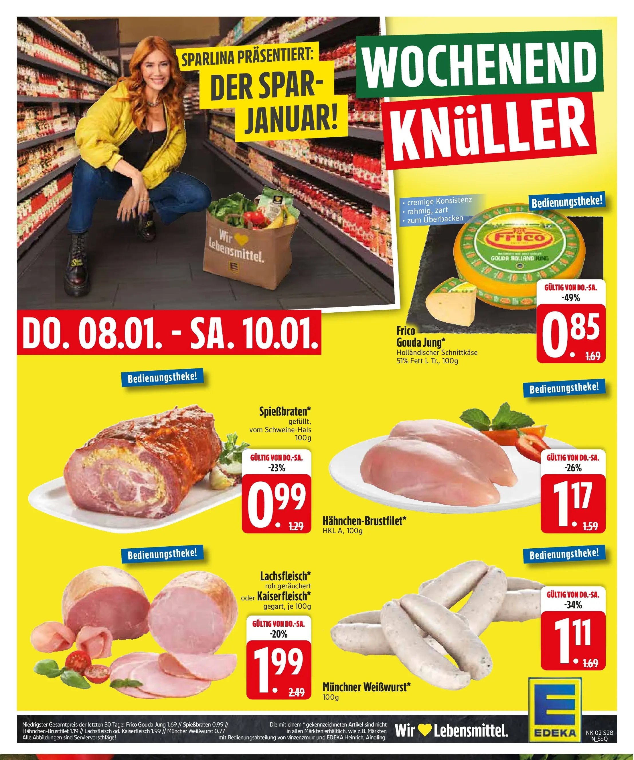 Edeka prospekt Inning/Ammersee	 (ab 04.01.2026) » Angebote Online | Seite: 30 | Produkte: Gouda, Weißwurst