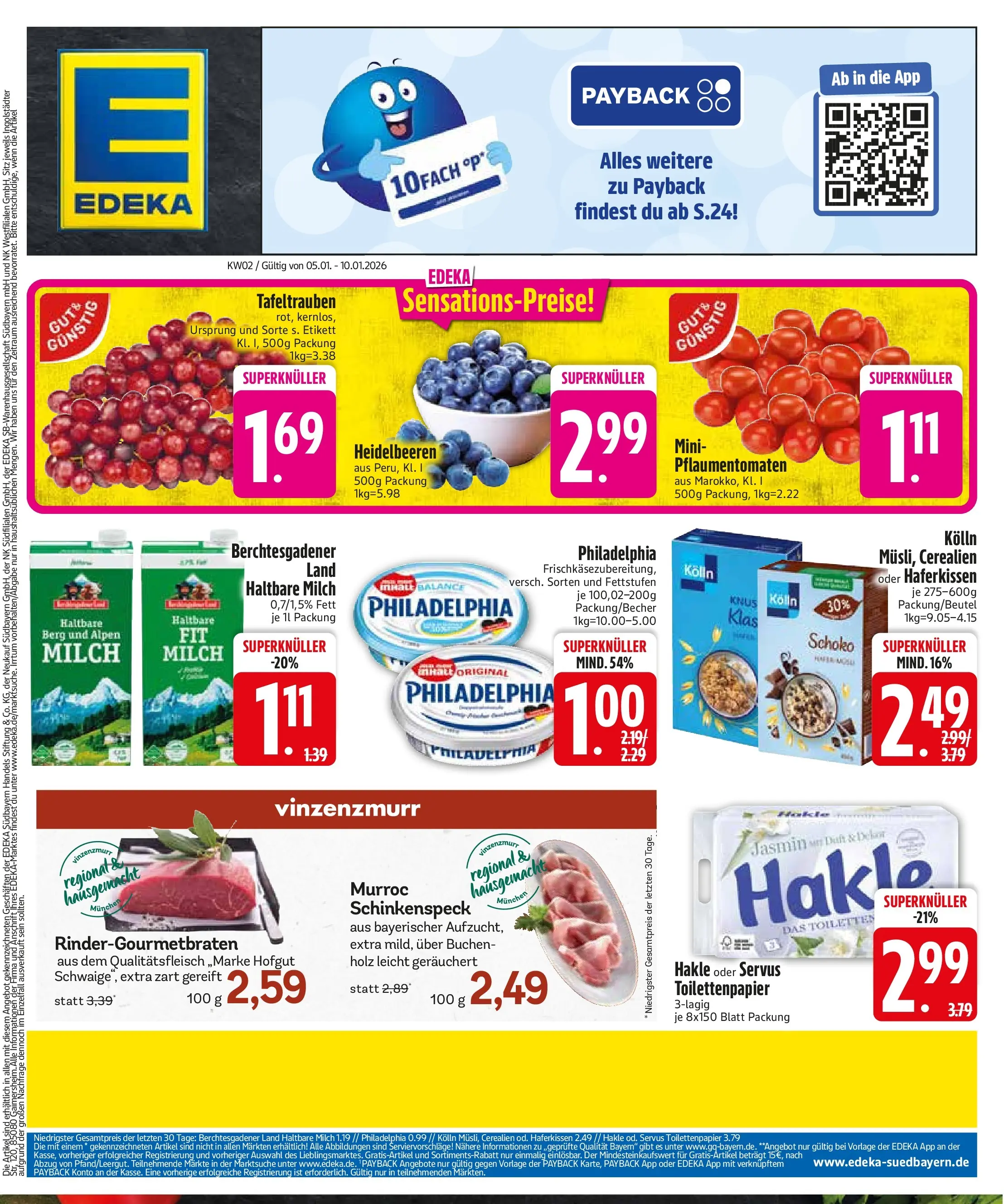 Edeka prospekt München	 (ab 04.01.2026) » Angebote Online | Seite: 3 | Produkte: Kolln, Toilette, Duft, Heidelbeeren