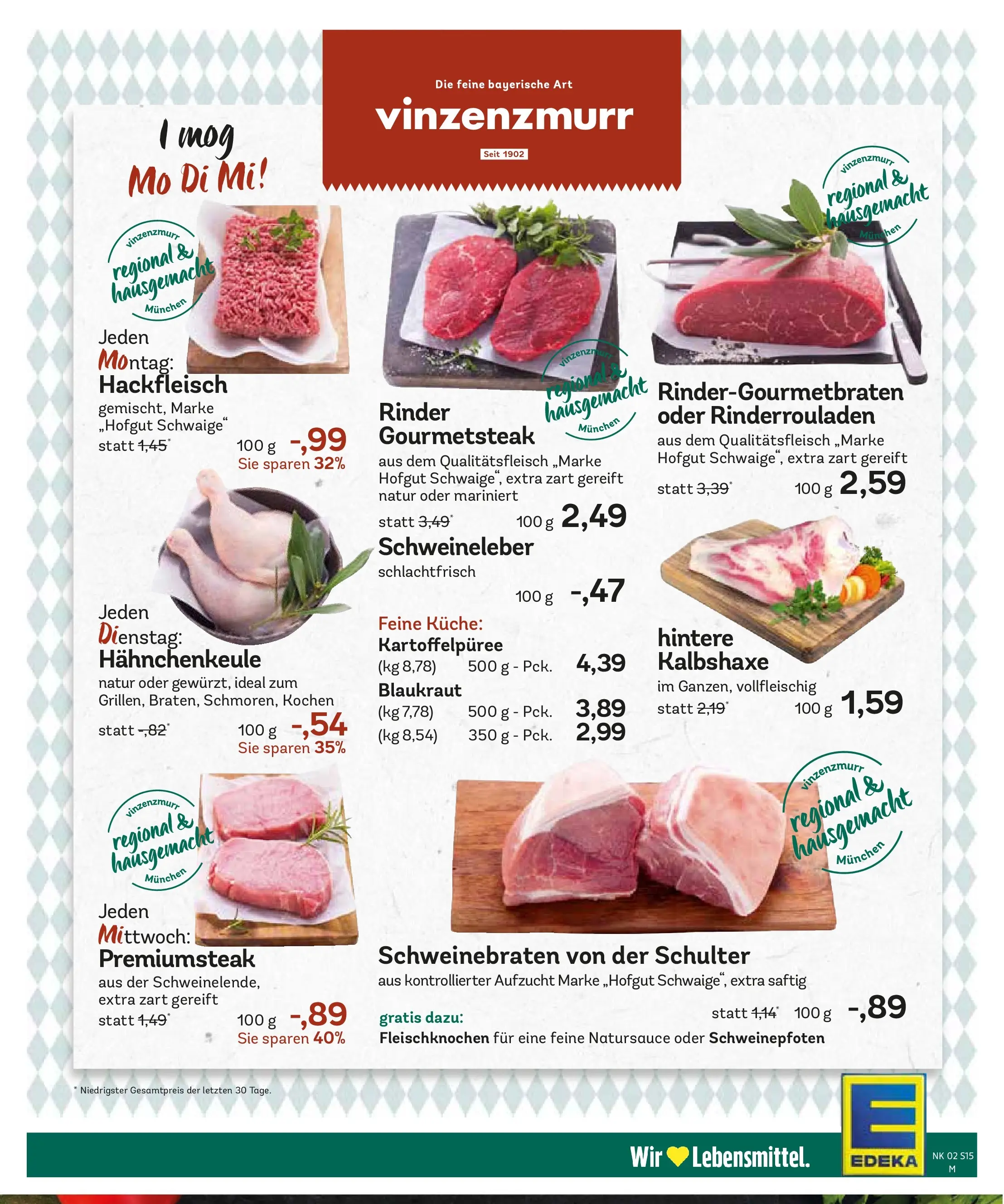 Edeka prospekt München	 (ab 04.01.2026) » Angebote Online | Seite: 17 | Produkte: Rinderrouladen, Küche, Steak, Hackfleisch