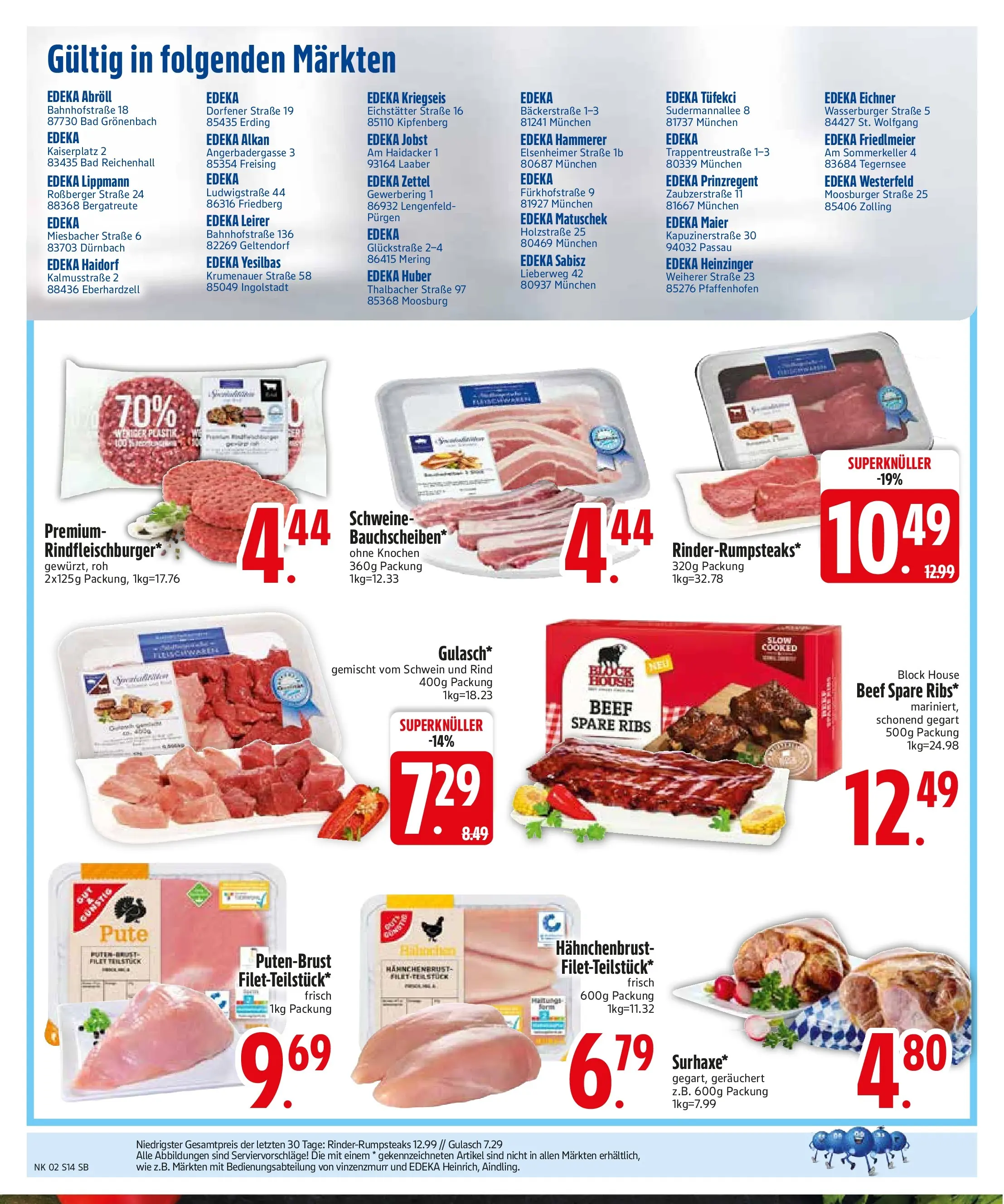 Edeka prospekt München	 (ab 04.01.2026) » Angebote Online | Seite: 16 | Produkte: Pute, Bad, Spare ribs, Hahnchenbrust