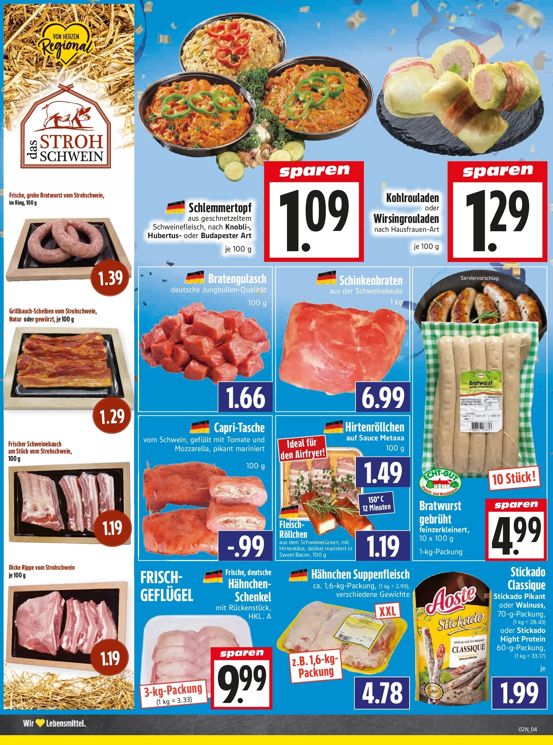 Entdecke - Edeka Hahner: Wochenangebote (ab 28.12.2025) zum Blättern | Seite: 6 | Produkte: Hahnchen, Schweinebauch, Metaxa, Suppenfleisch