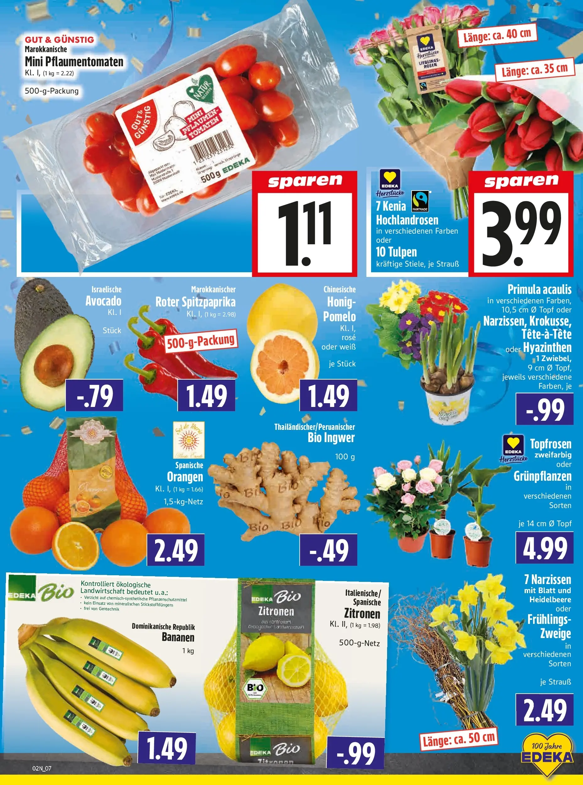 Entdecke - Edeka Hahner: Wochenangebote (ab 28.12.2025) zum Blättern | Seite: 9 | Produkte: Bananen, Orangen, Tomaten, Avocado