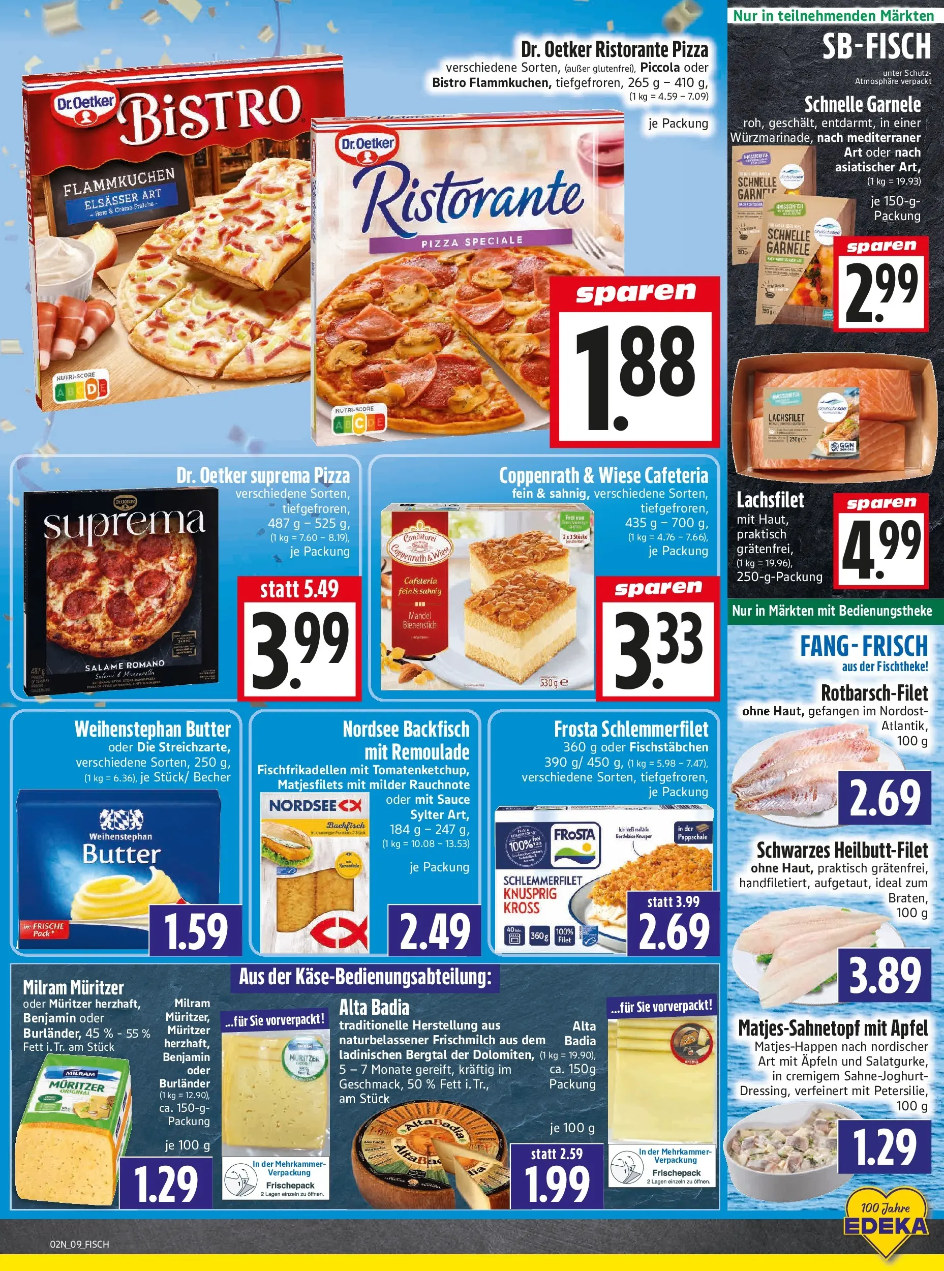 Entdecke - Edeka Hahner: Wochenangebote (ab 28.12.2025) zum Blättern | Seite: 11 | Produkte: Ristorante, Äpfel, Weihenstephan butter, Frosta