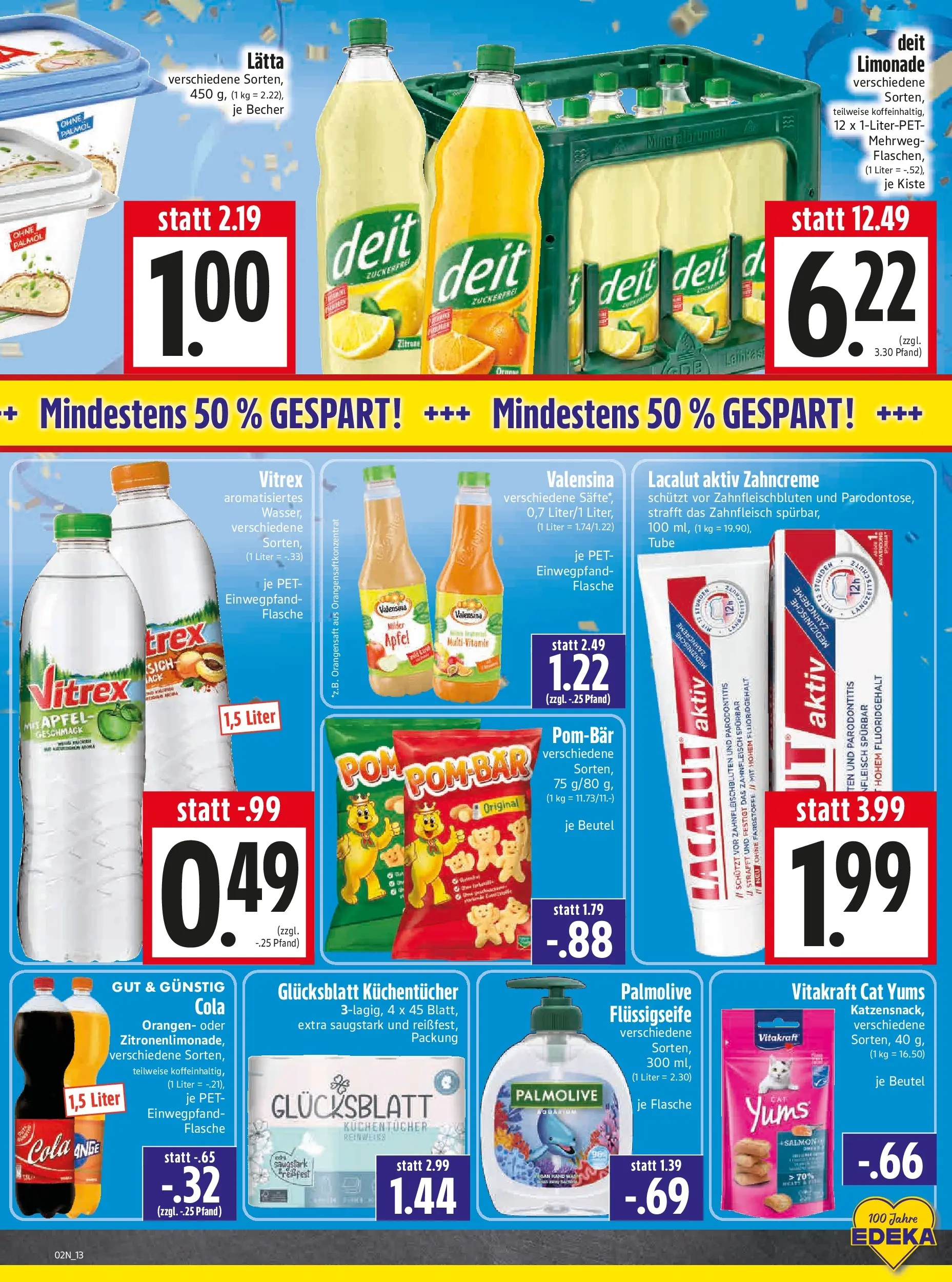 Entdecke - Edeka Hahner: Wochenangebote (ab 28.12.2025) zum Blättern | Seite: 14 | Produkte: Cola, Äpfel, Orangen, Limonade